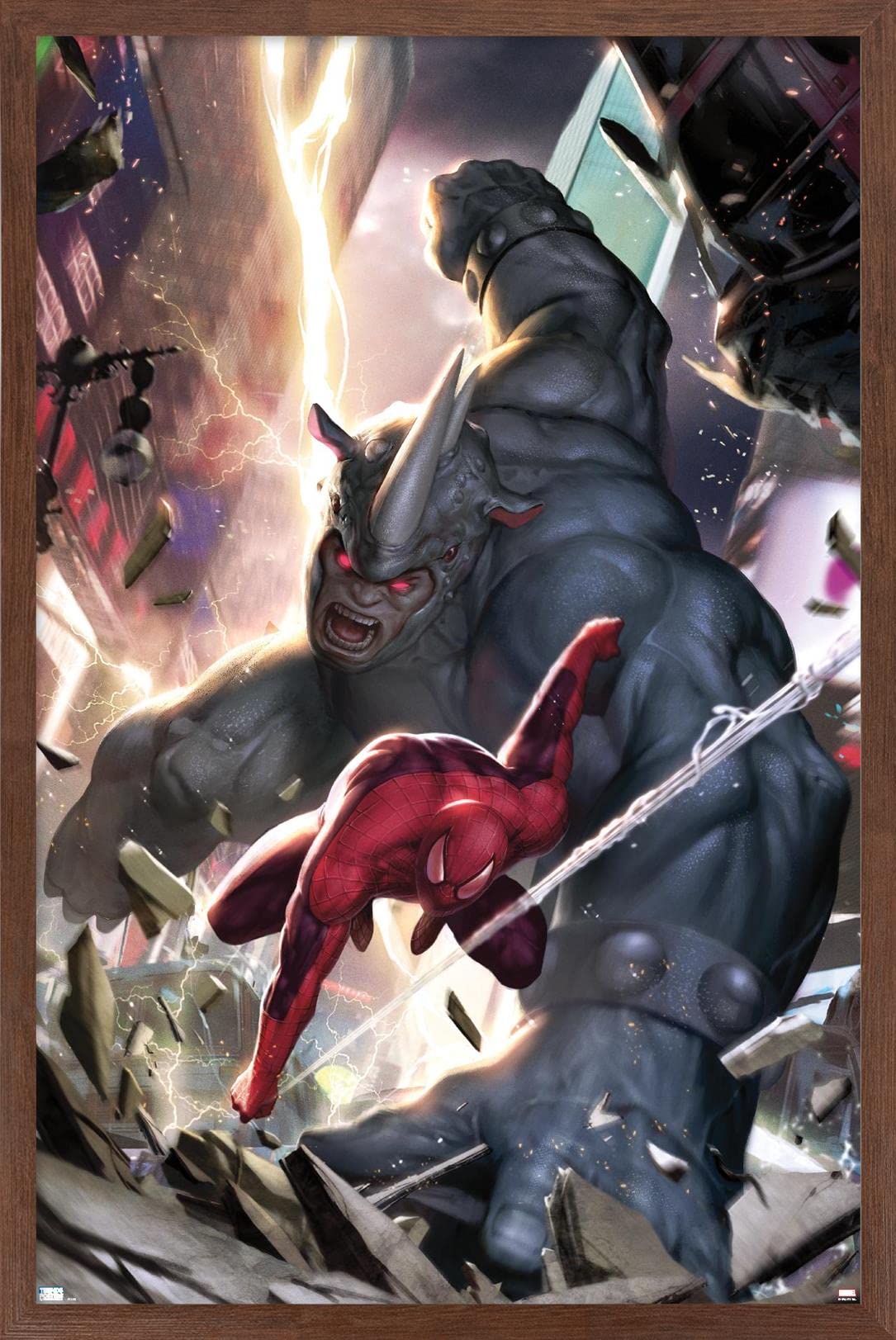 Marvel Comics Spider-Man vs Rhino - X-23 #10 Framed Wall Poster 22.4
