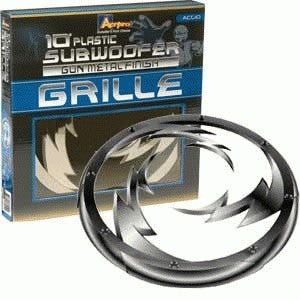 10-Pack Gun Metal Plastic Grille ACG10 - Durable Air Vent Covers for Home, Office & Automotive Use - Perfect for HVAC, Speaker Mesh & DIY Projects