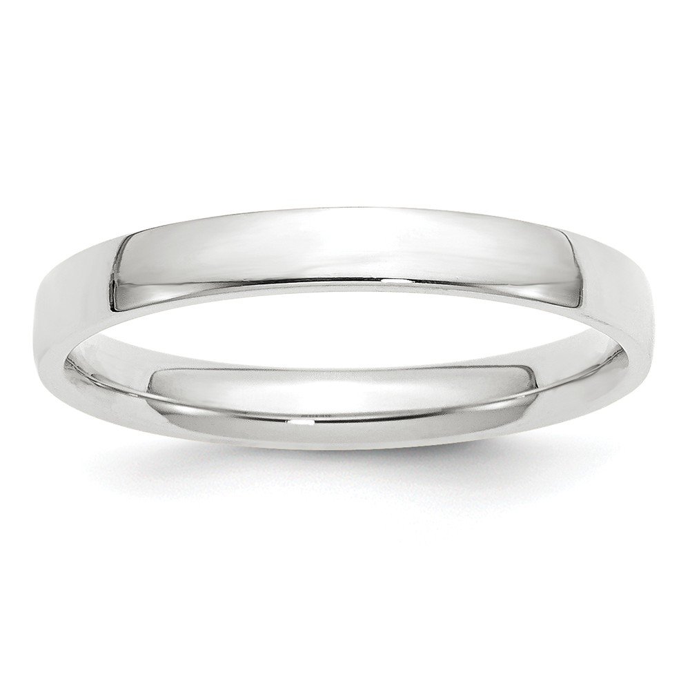 10K White Gold 3mm Comfort Fit Plain Classic Wedding Band Ring for Men & Women - Perfect for Engagement, Anniversary, and Everyday Wear