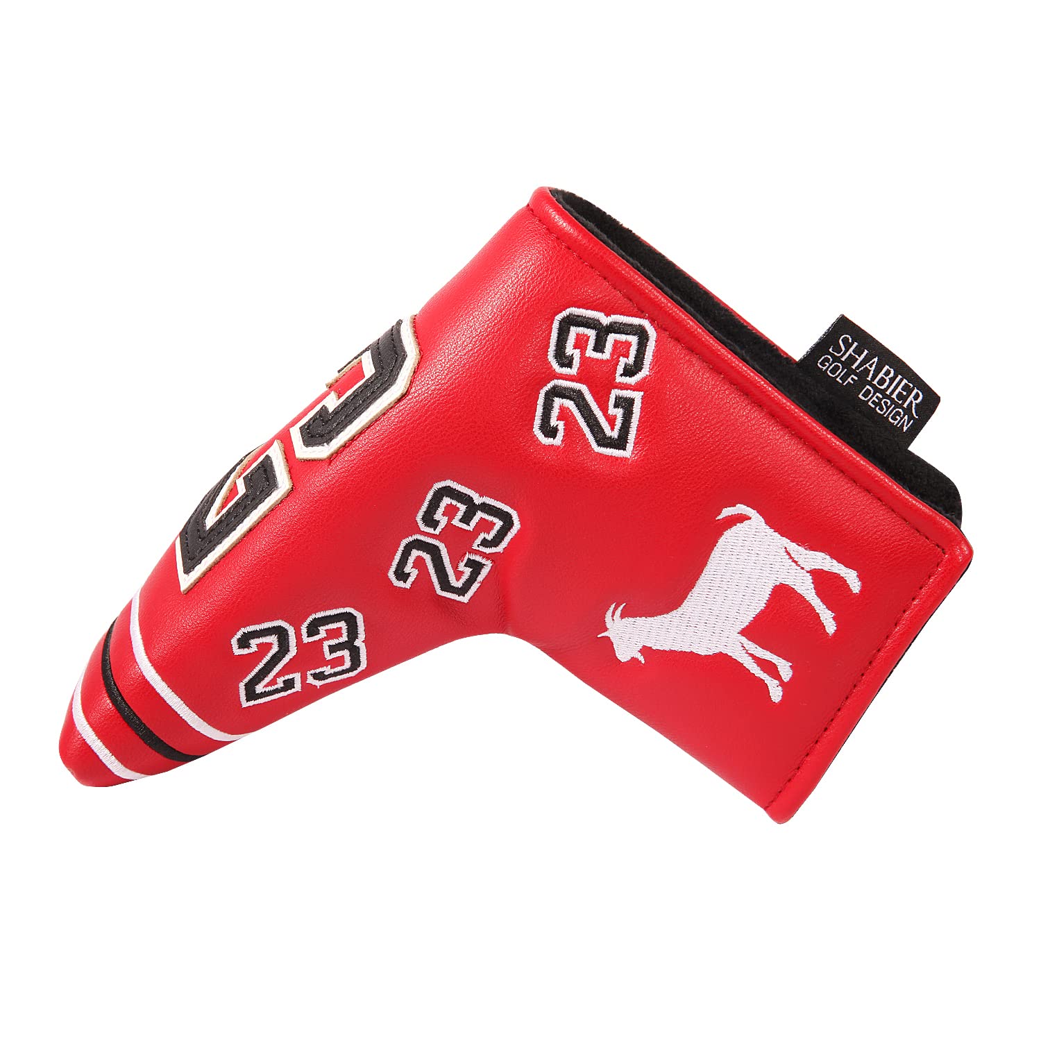 SHABIER Number 23 Red Golf Putter Cover Headcover for Blade Putters - Premium Protection for Golf Clubs | Perfect for Course Play & Club Storage