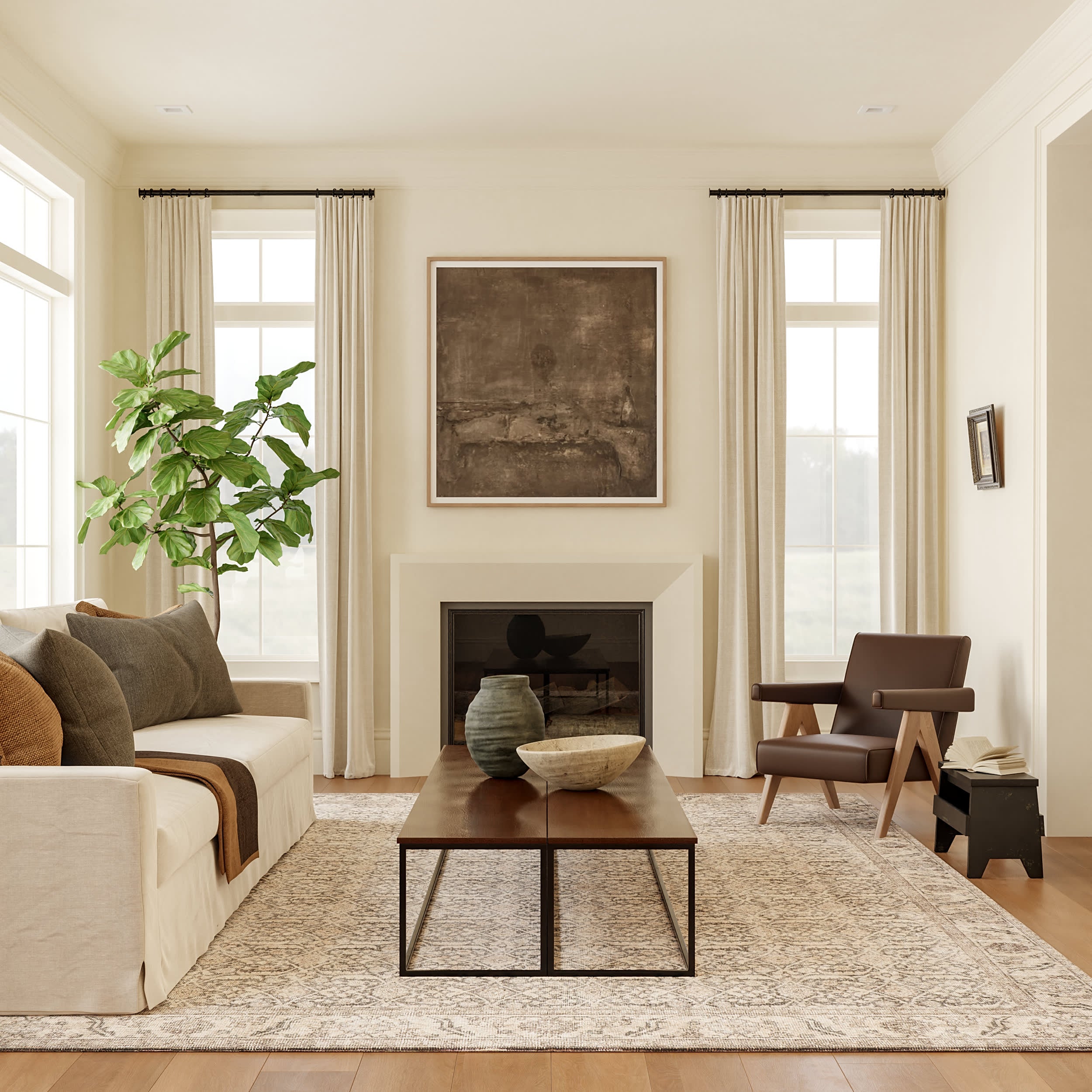 Chatham Antiqued Jute Blend Rug - Soft Grey Natural Fiber Area Rug for Living Room, Bedroom & Home Decor | Eco-Friendly & Durable Floor Covering