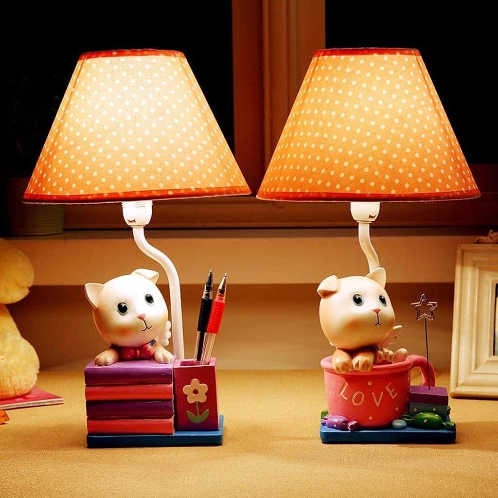 Stylish Eye-Caring Desk Lamp with Warm Light - Adjustable Cartoon Bedside Lamp for Office, Study & Bedroom | Perfect Gift for Birthday, Home & Dorm Decor