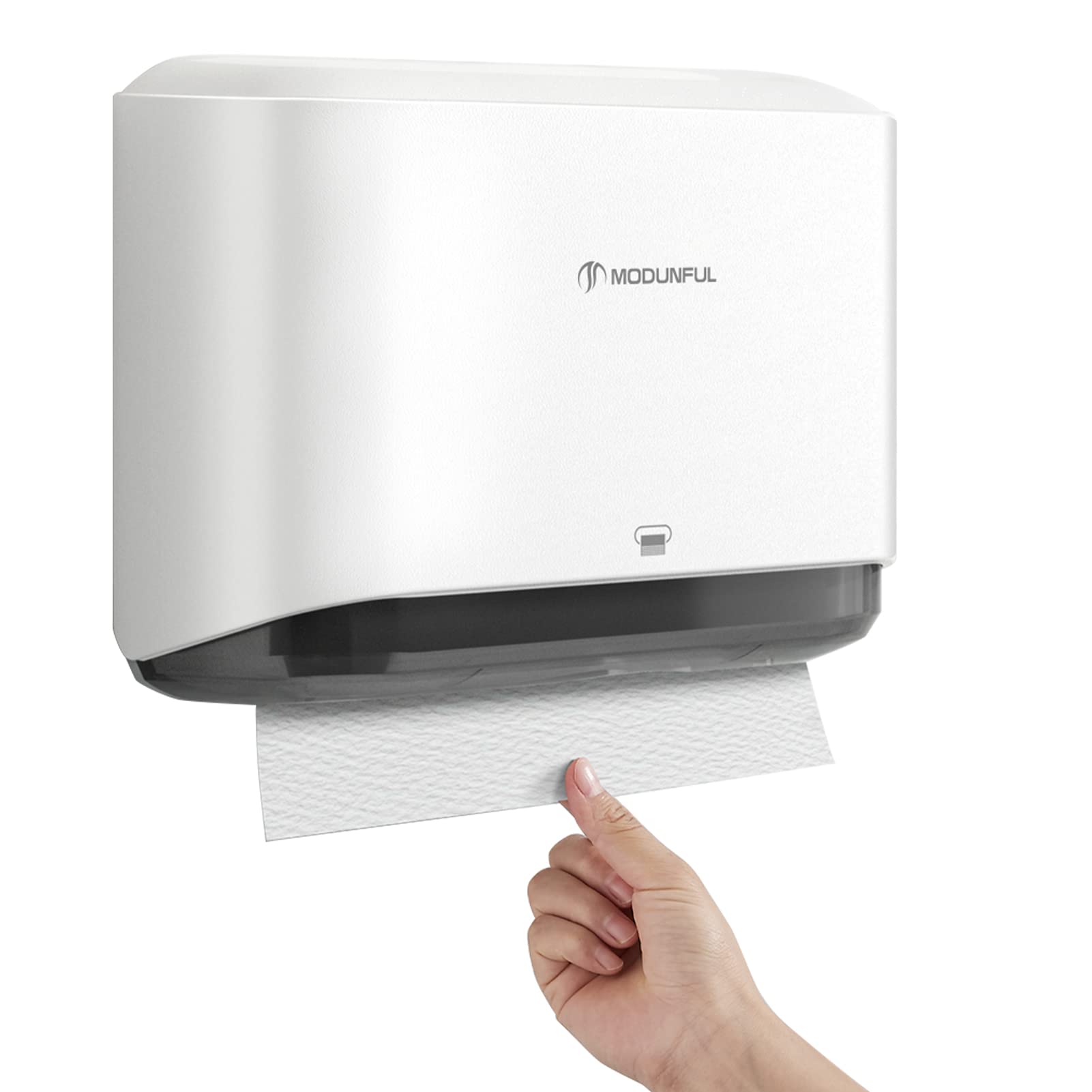 Wall Mount Paper Towel Dispenser - No-Hole Installation for Multifold/Trifold/C-Fold Towels - Bathroom & Kitchen Hand Towel Holder (Ideal for Homes, Offices & Restrooms)
