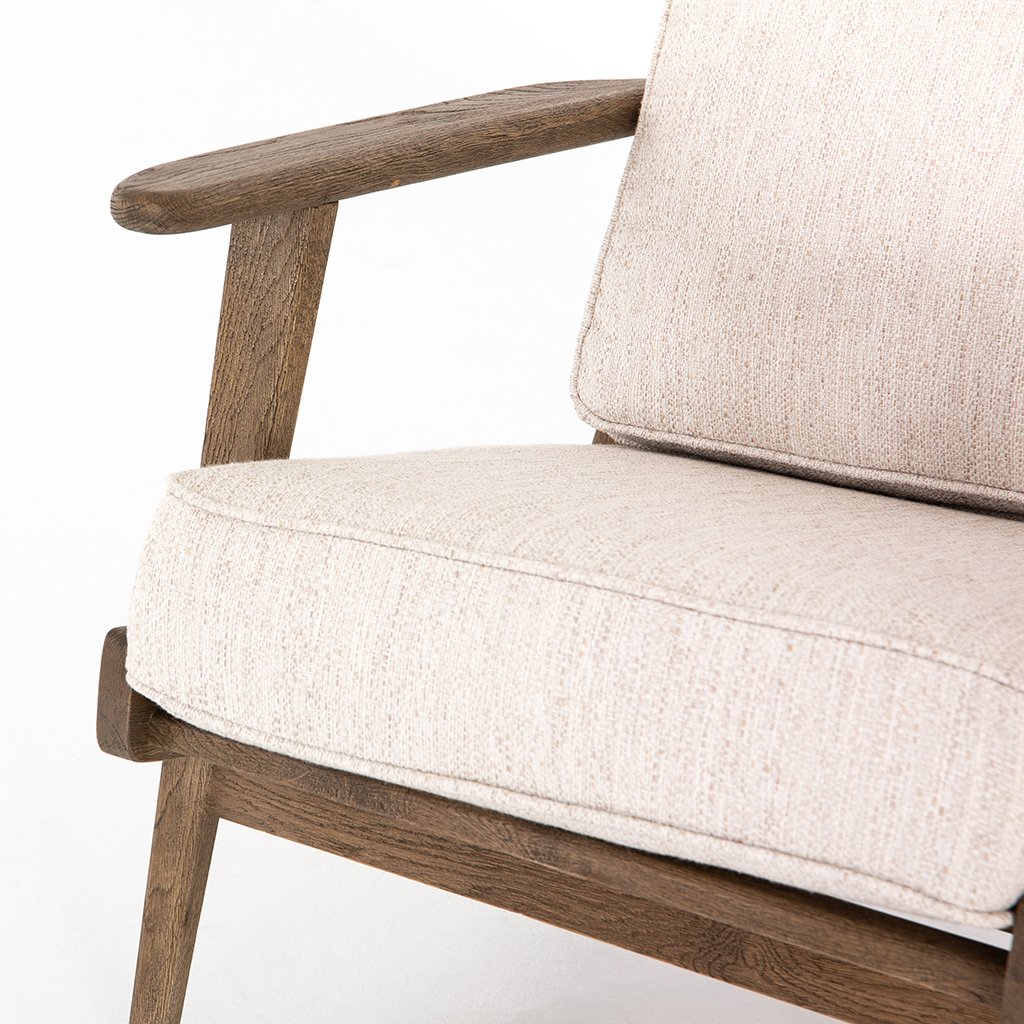 Brooks Lounge Chair Avant Natural - Modern Comfortable Living Room Furniture for Relaxing & Reading