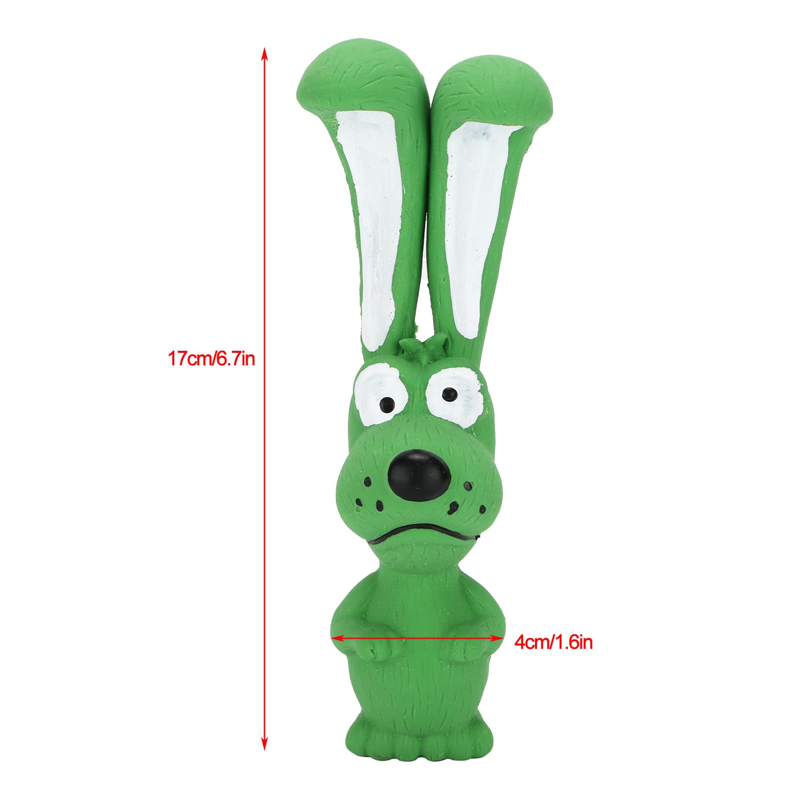 Durable Latex Dog Chew Toy - 17x4cm Squeaky Rabbit Design for Aggressive Chewers, Interactive Fetch & Play - Perfect for Indoor & Outdoor Pet Activities