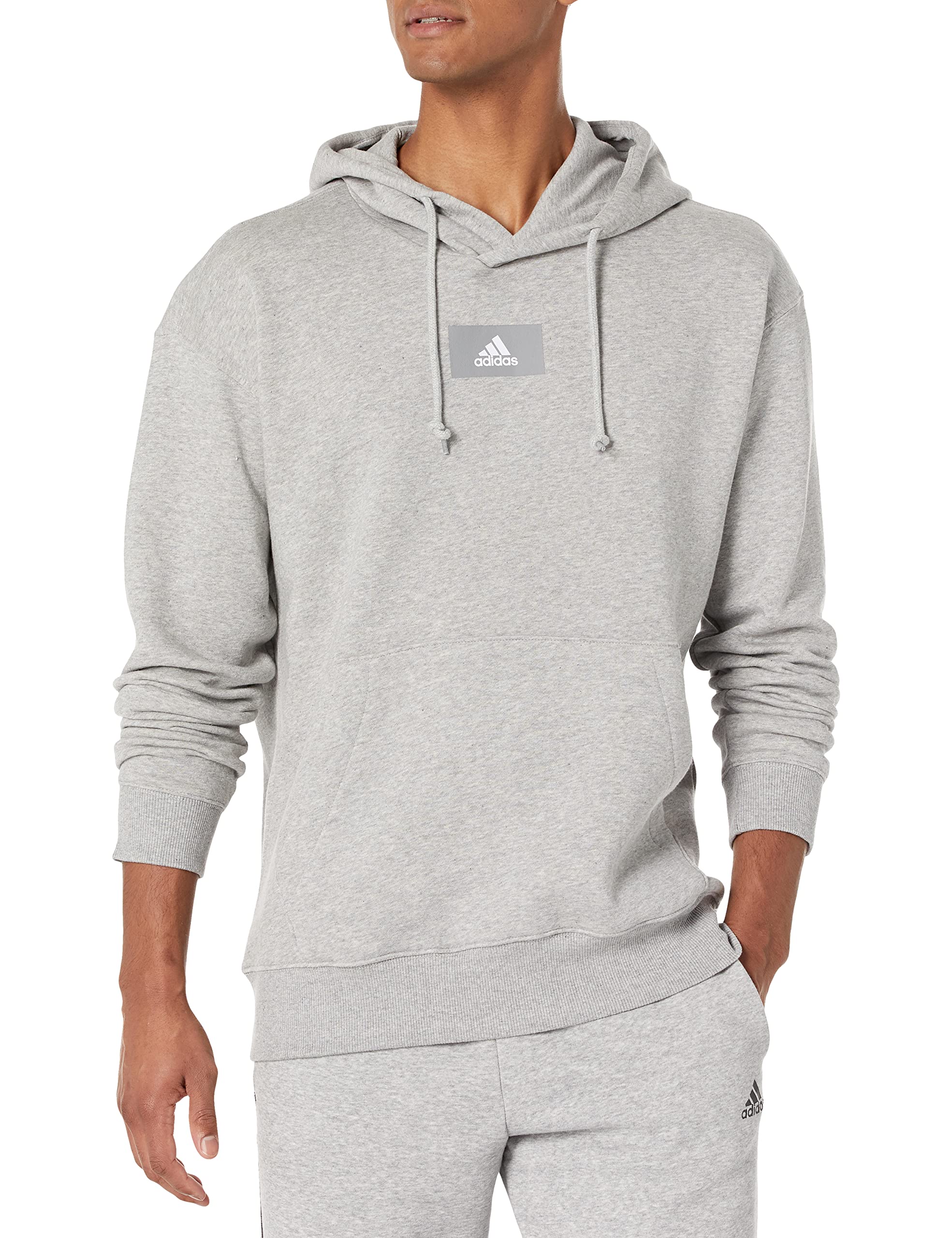 adidas Men's Essentials Feelvivid Hoodie - Lightweight Fleece Pullover for Running, Gym & Casual Wear | Comfortable Streetwear Sweatshirt for Men