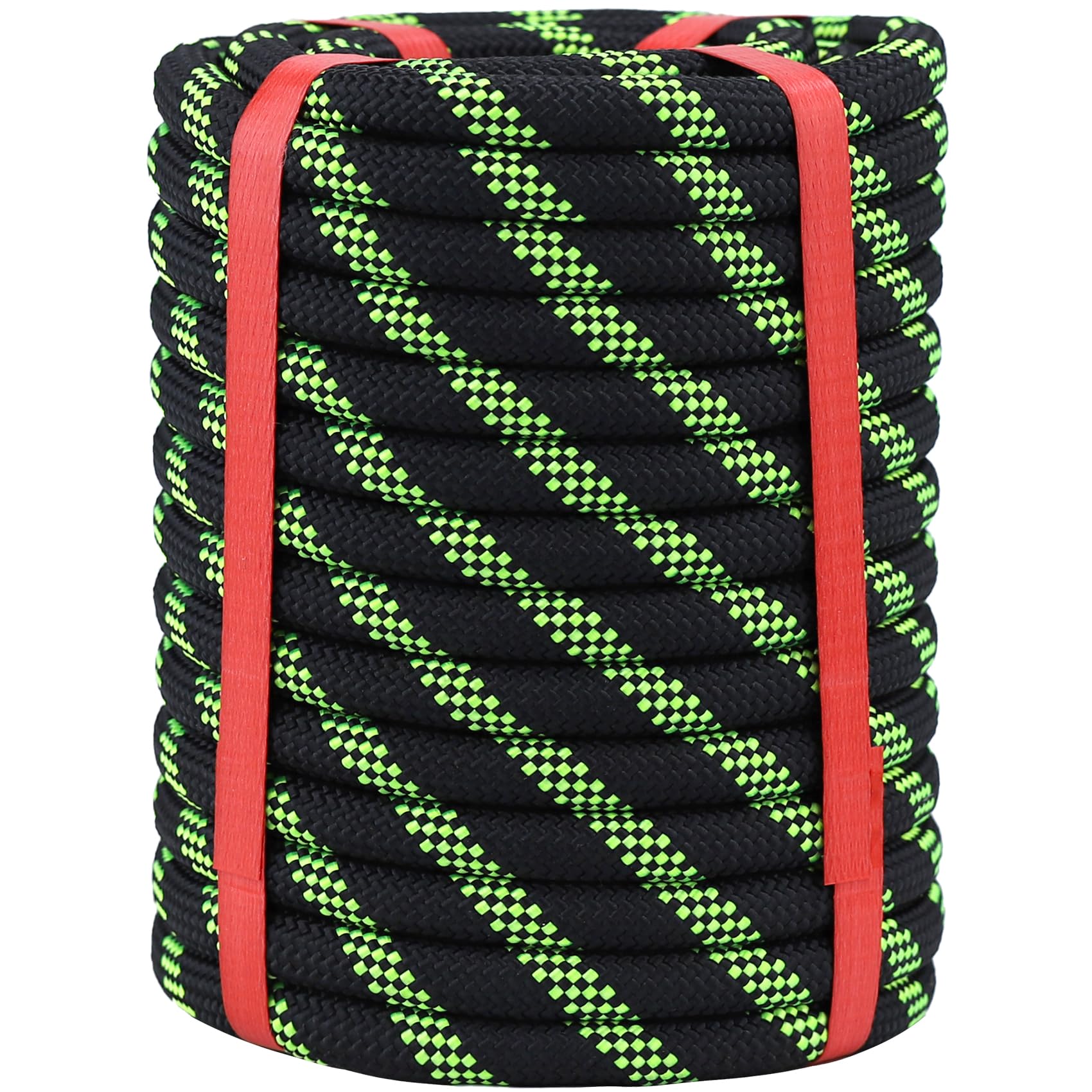**1/2 Inch x 50 ft Double Braid Arborist Rope - 48 Strand Polyester Rigging Rope for Tree Climbing, Outdoor Swing, Sailing & Bull Rope | Heavy-Duty, Durable & Weather-Resistant for Professional Arborists & Outdoor Enthusiasts**