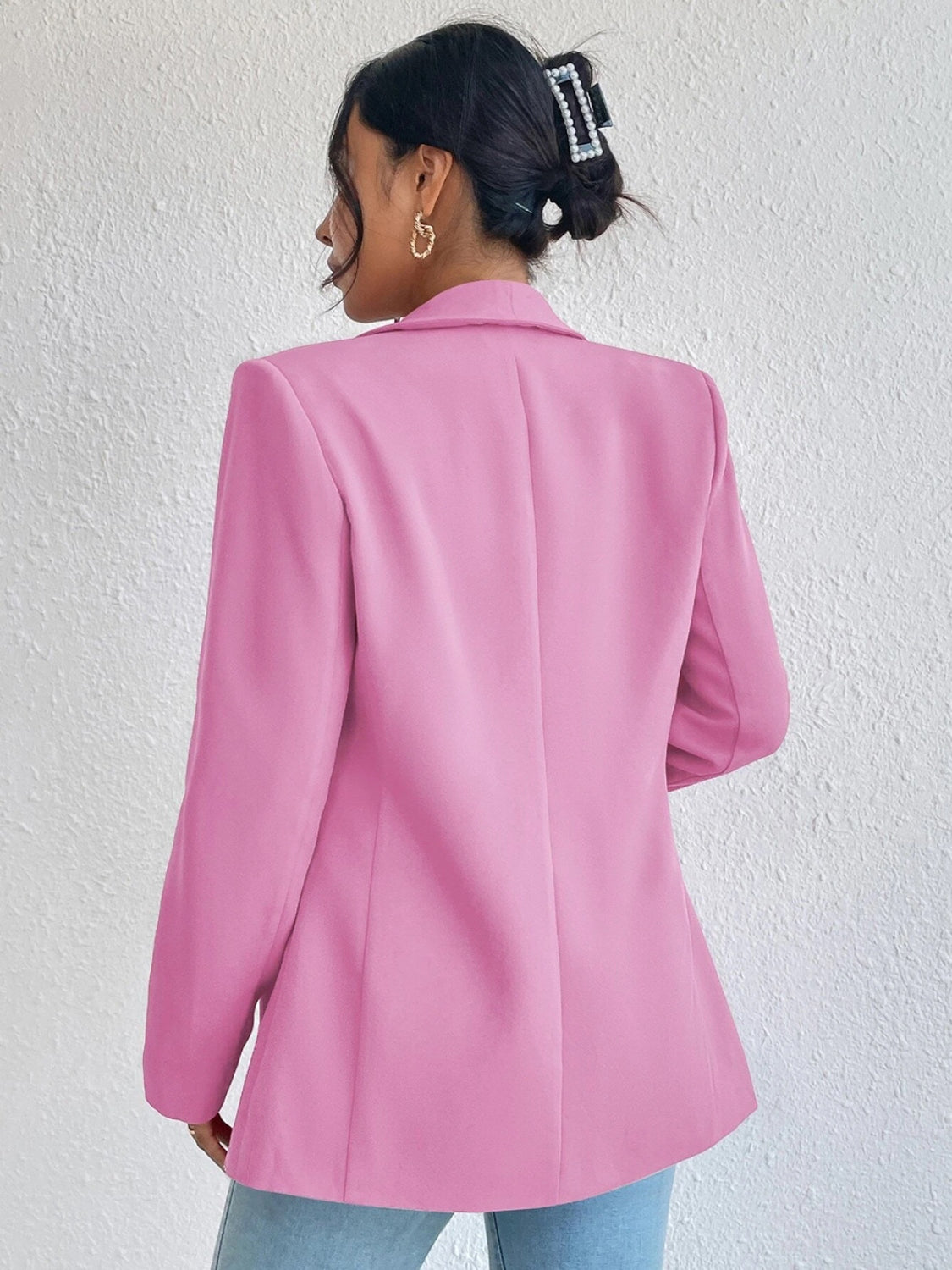 Elegant Shawl Collar Long Sleeve Blazer for Women - Stylish Office & Evening Wear - Perfect for Business Meetings, Cocktail Parties & Formal Events