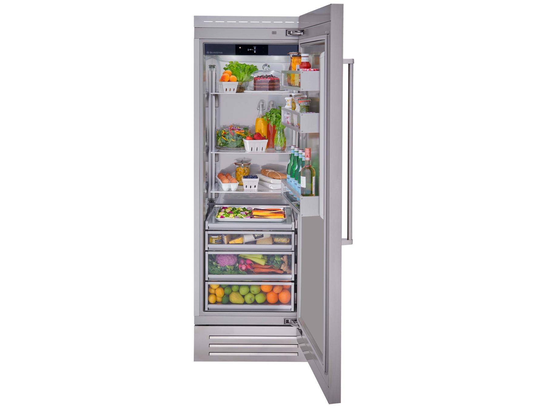 Bluestar BIR30L0 30-Inch Column Refrigerator - Left Swing Door, Built-In Design for Modern Kitchens | Perfect for Home, Restaurant & Commercial Use