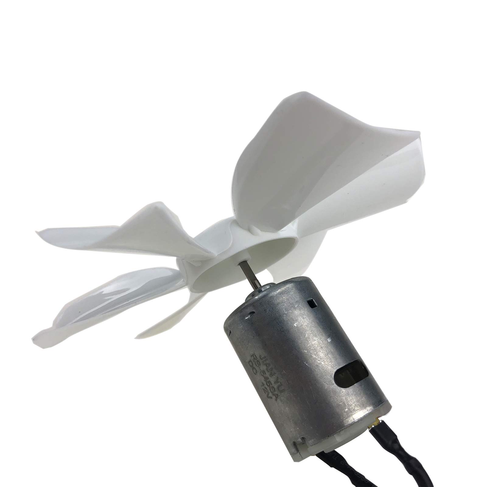 6 Inch RV Fan 12V D-Shaft Replacement - White Camper Fan Blade for Bathroom, Mobile Home & Motorhome | Quiet Cooling Solution for RV Bathrooms, Trailers and Campers