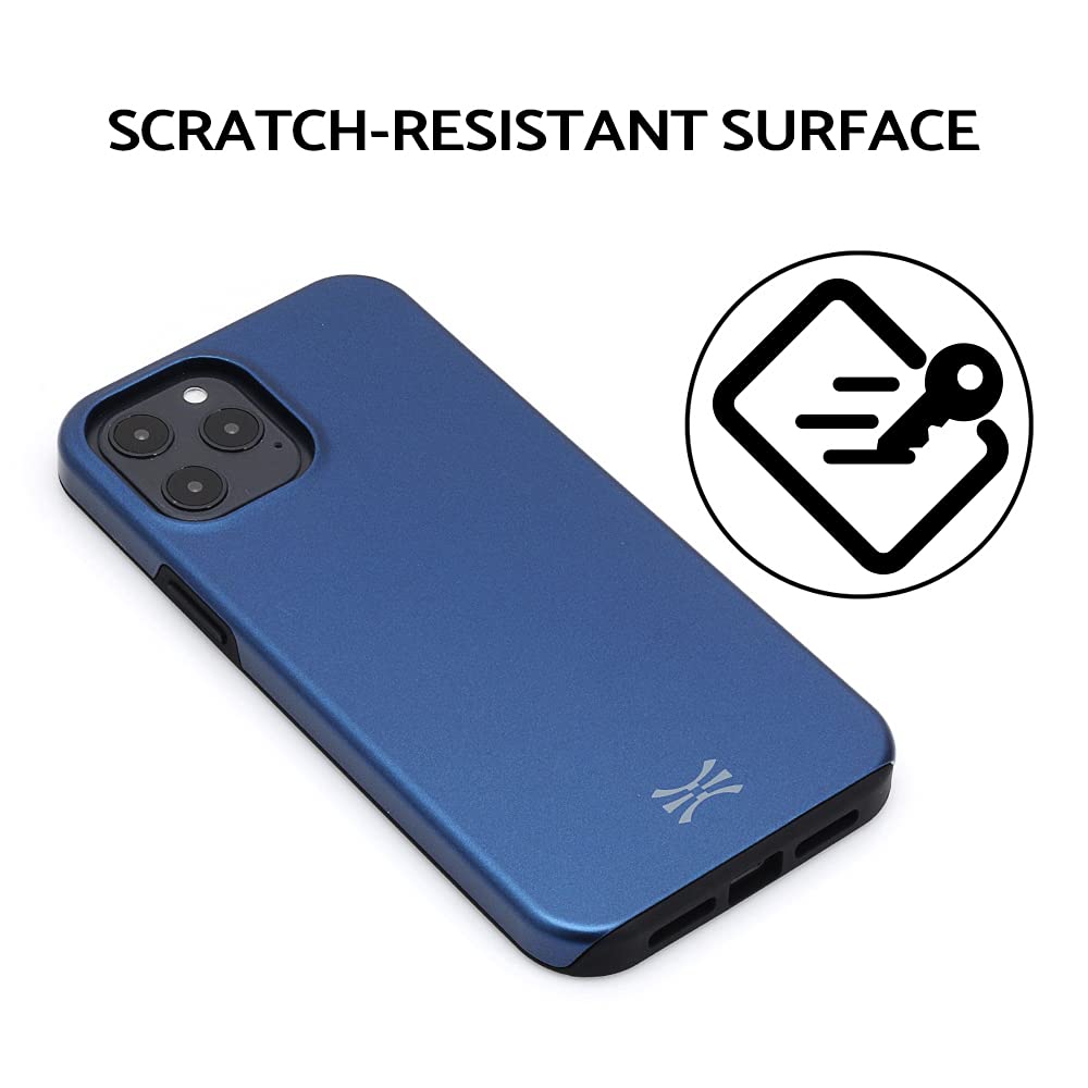 TORU DX Slim Dual Layer Protective Case for iPhone 12 & iPhone 12 Pro - Blue | Shockproof & Scratch Resistant Cover | Perfect for Everyday Use, Travel & Outdoor Activities