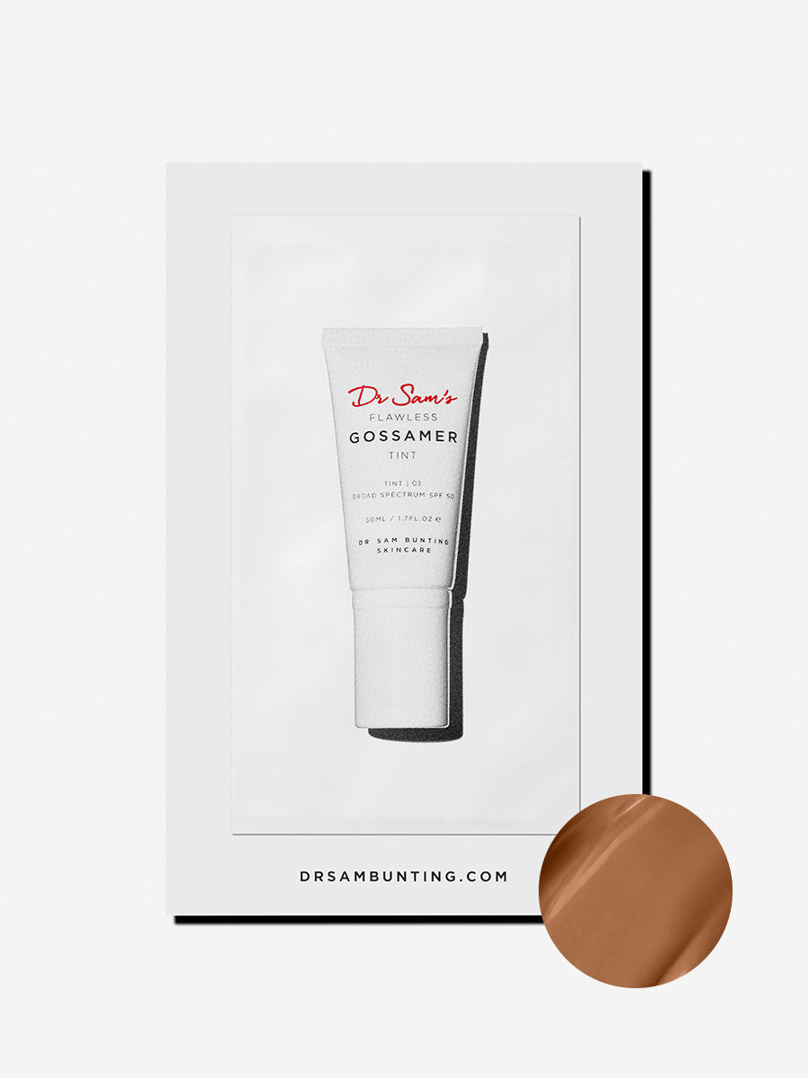 Flawless Gossamer Tint SPF 50 - Shade 03 (1.25ml) | Lightweight Sunscreen & Makeup Base | Perfect for Daily Wear & Outdoor Activities