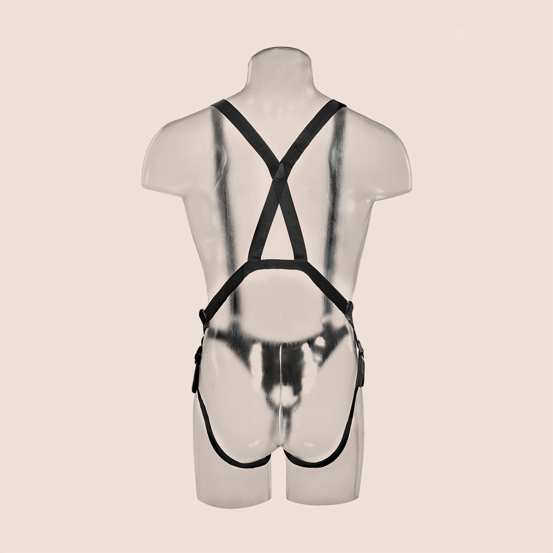 King Cock 12 Strap-On Suspender System - Adjustable Elastic Harness for Comfortable Wear | Perfect for Role Play, BDSM & Couples Bonding