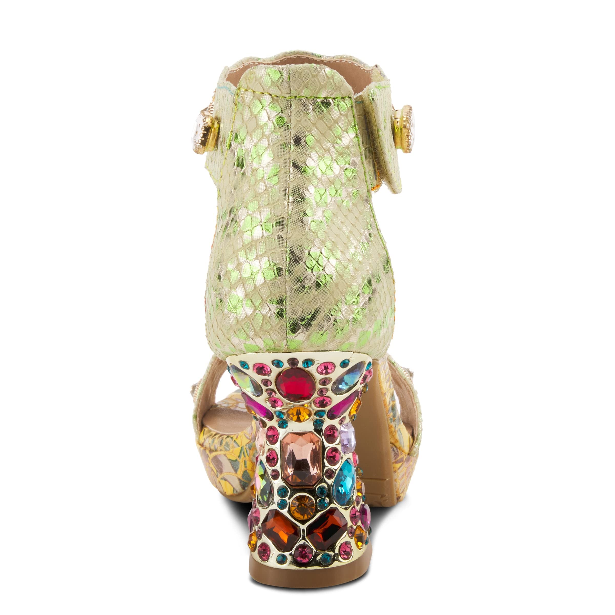 L'Artiste by Spring Step Women's Jewel Sandals - Comfortable Boho Beaded Flip Flops for Summer | Perfect for Beach, Vacation & Casual Outfits
