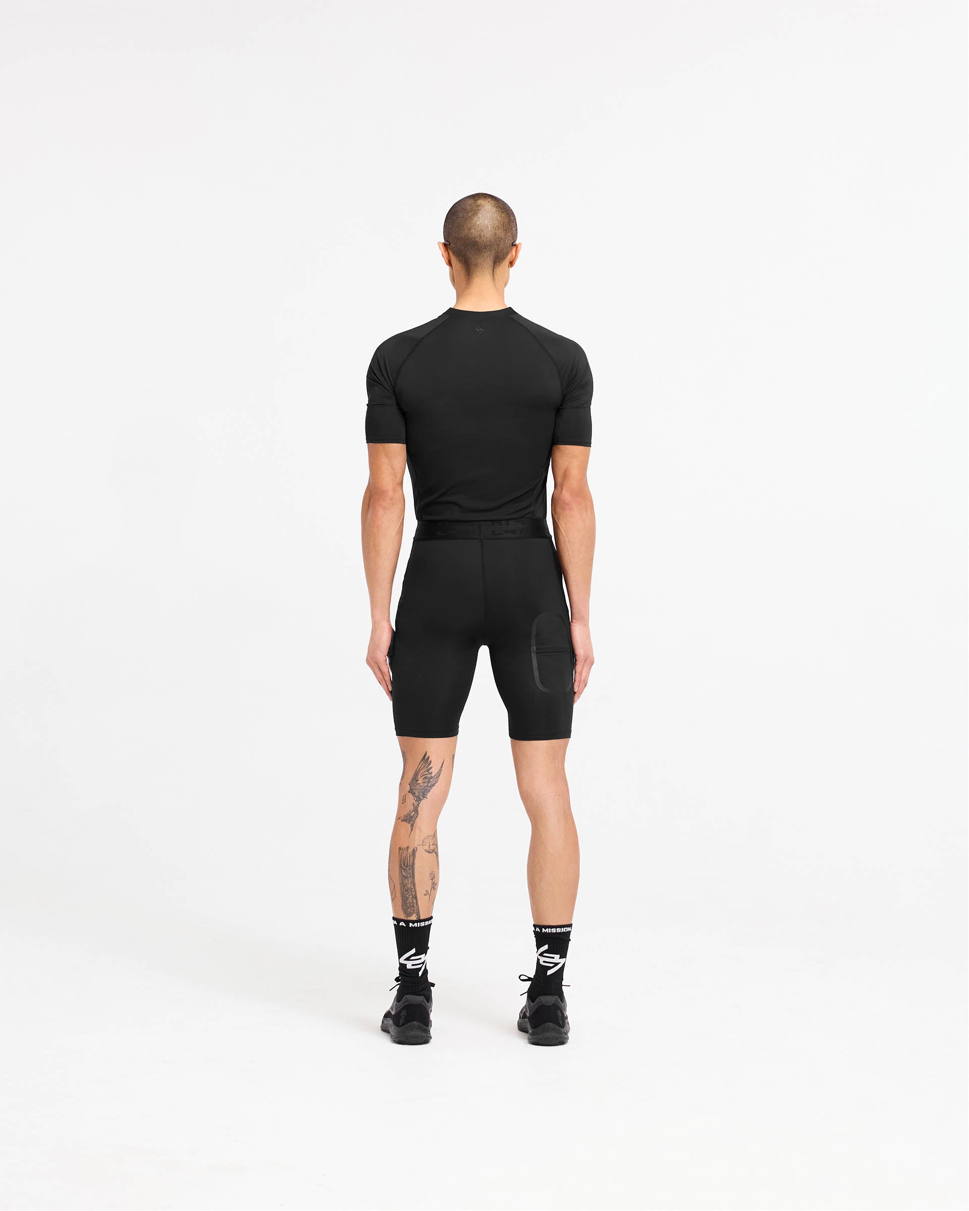 247 Compound T-Shirt for Men - Soft Cotton Black Tee for Casual Wear, Gym & Everyday Outfits