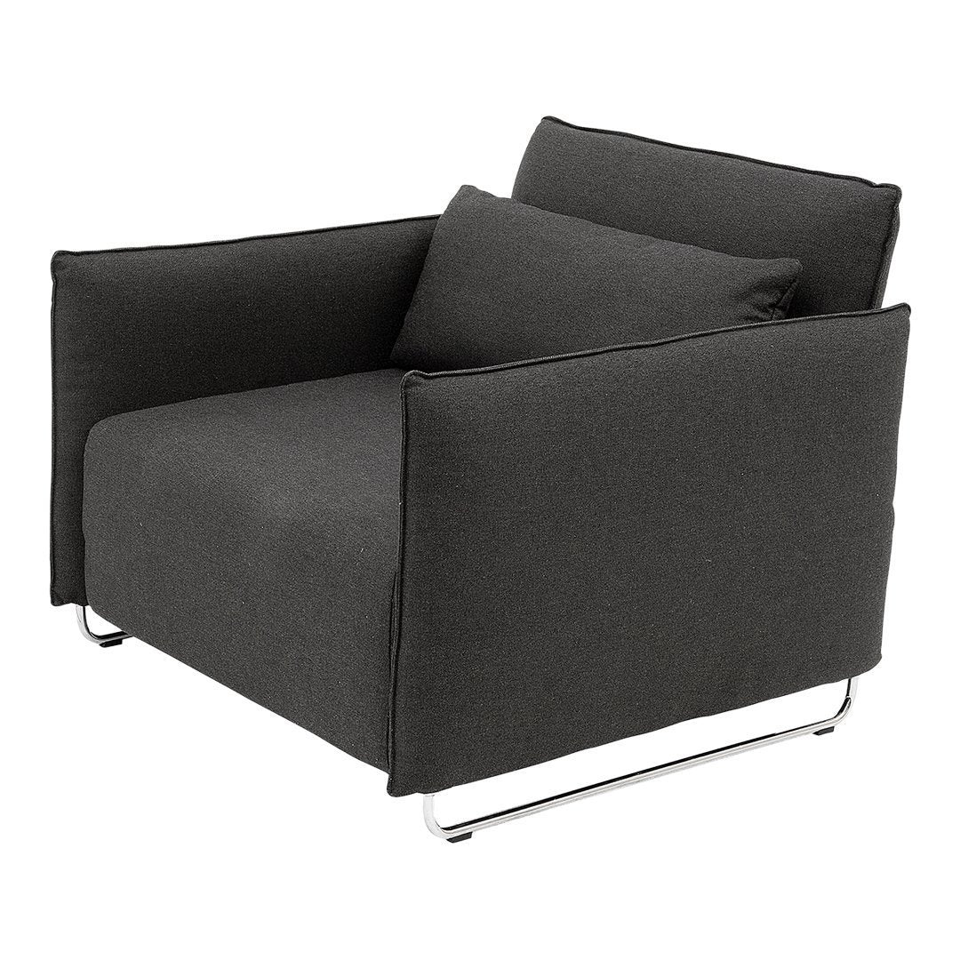 Modern Cord Chair with Convertible Single Bed Design - Perfect for Small Spaces, Guest Rooms & Cozy Reading Nooks