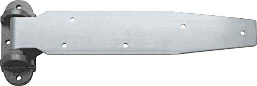 Kason 1074 Series Chrome Reversible Steel Strap Hinge for Walk-in Freezer/Refrigerator - Flush Offset (1-1/8