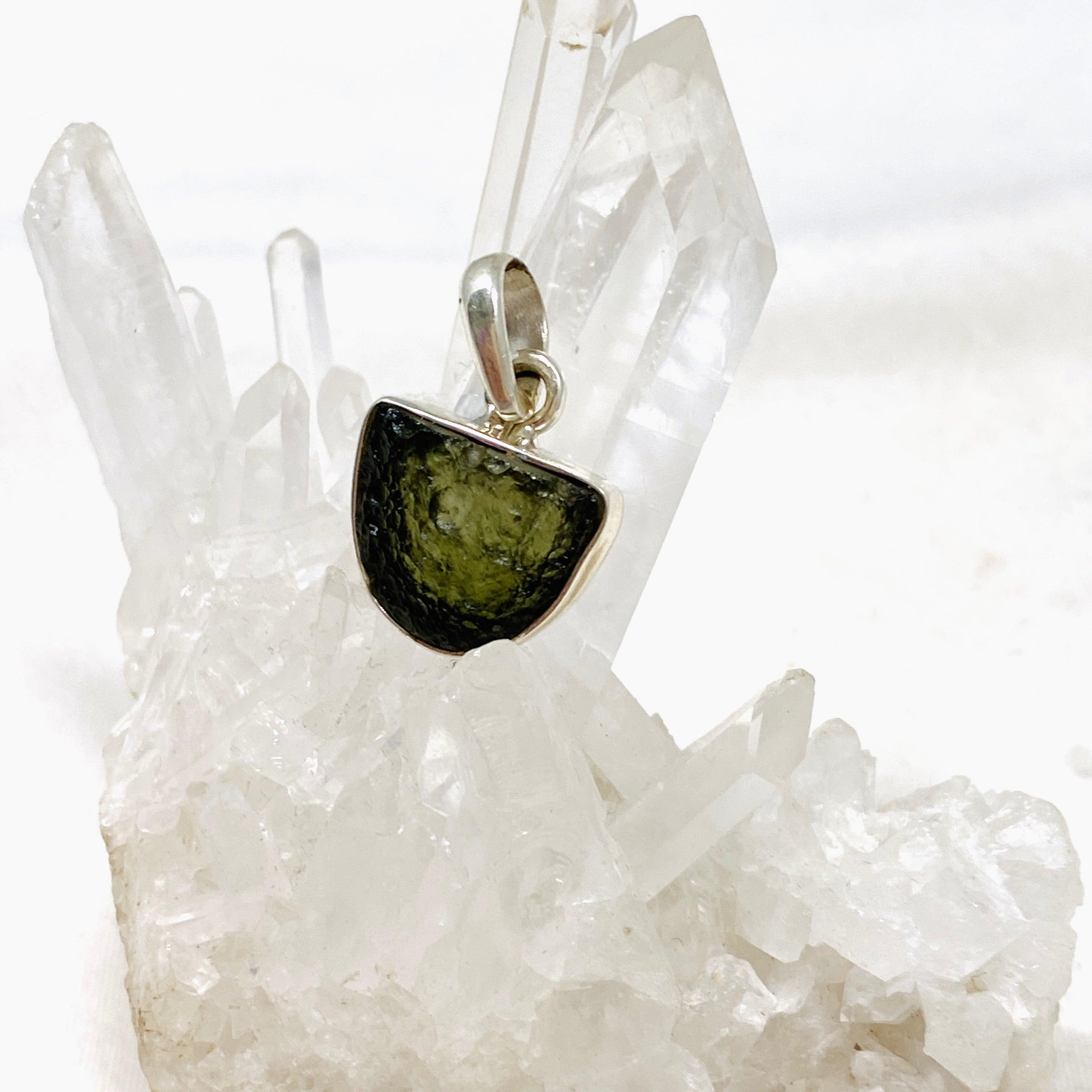 Natural Moldavite Pendant 2.44g Genuine Czech Meteorite Jewelry - Perfect for Spiritual Healing, Meditation & Unique Gift Giving