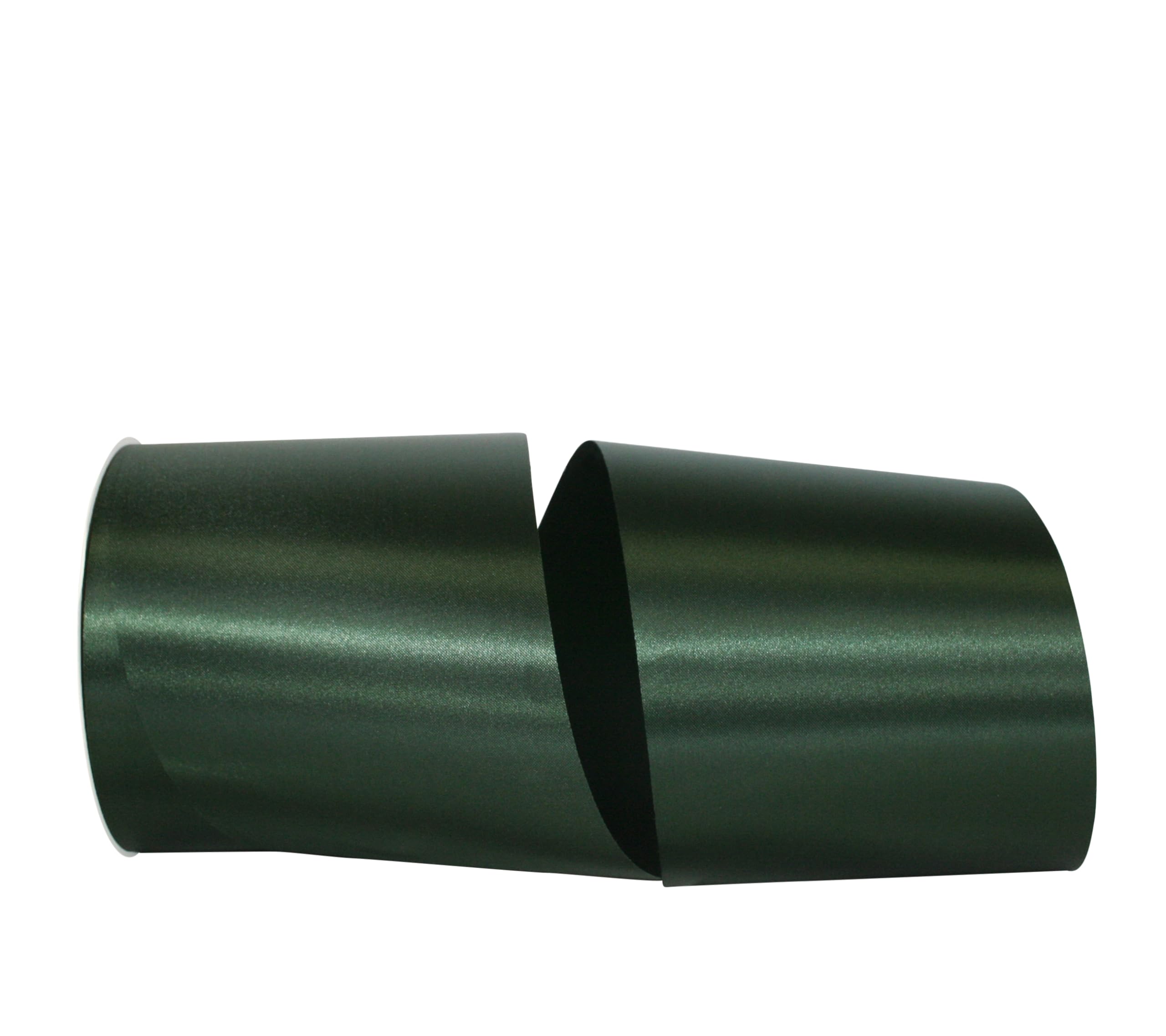 Reliant Premium Satin Ribbon - 4 Inch x 50 Yards, Hunter Green - Perfect for Gift Wrapping, Wedding Decorations & Craft Projects