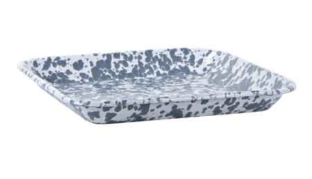 Non-Stick Grey Swirl Square Baking Sheet 10.5 Inch - Heavy Duty Cookie Pan for Baking, Roasting & Cooking - Perfect for Cookies, Pizza, Bread & Pastries - Oven Safe & Dishwasher Friendly