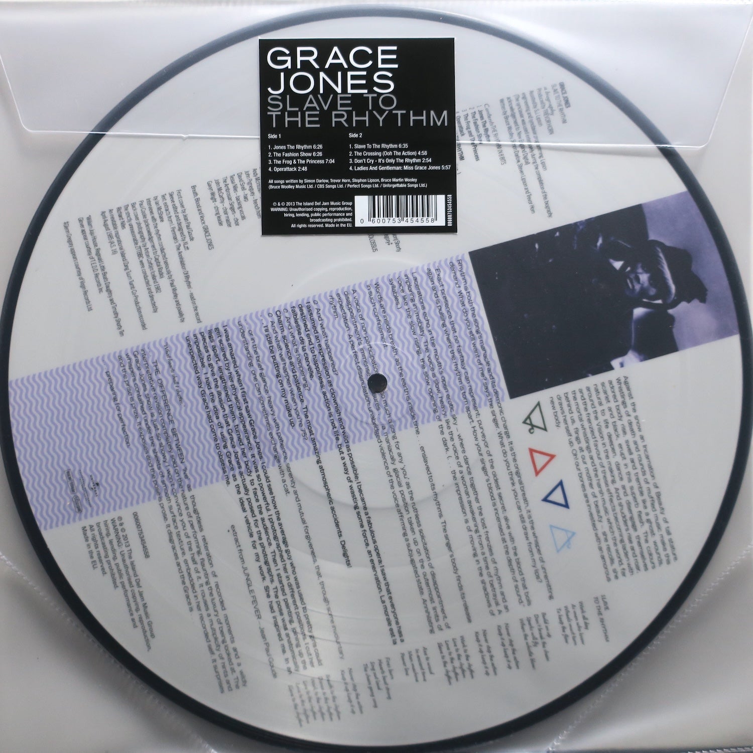 Grace Jones 'Slave To The Rhythm' Limited Edition Picture Disc Vinyl LP - Perfect for Record Collectors & 80s Music Fans - Great for Home Decor, Music Gifts & Vinyl Enthusiasts