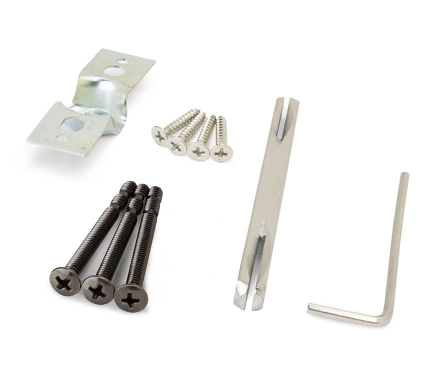 FPL Riviera Solid Brass Full Dummy Lever Set - Polished Brass Door Handle for Interior Doors - Perfect for Bedrooms, Bathrooms & Closets