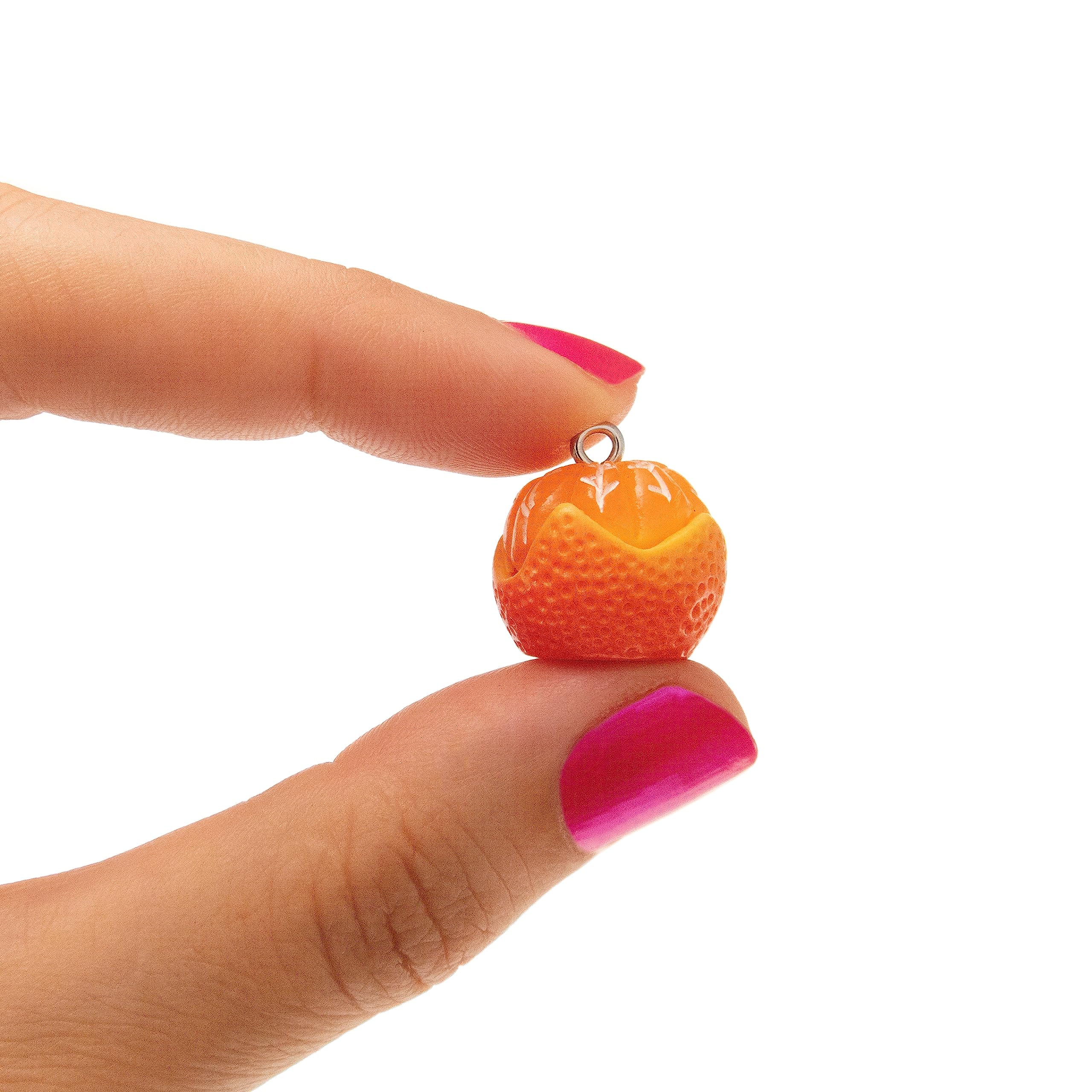 Orange Fruit Necklace - Vegan Citrus Jewelry with Pendant Charm | Unique Funny Gift for Women | Perfect for Vegan Lovers, Birthday Gifts & Quirky Fashion Accessories
