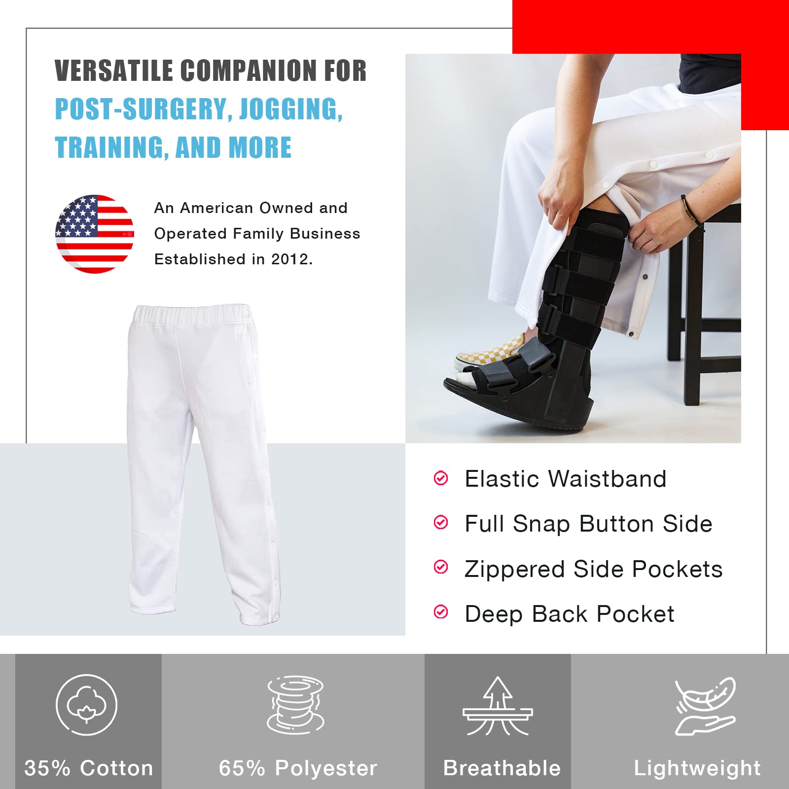 Funny Guy Mugs Retro Tearaway Sweatpants - Premium Breakaway Joggers for Men | Comfortable Lounge Pants for Home, Gym & Casual Wear