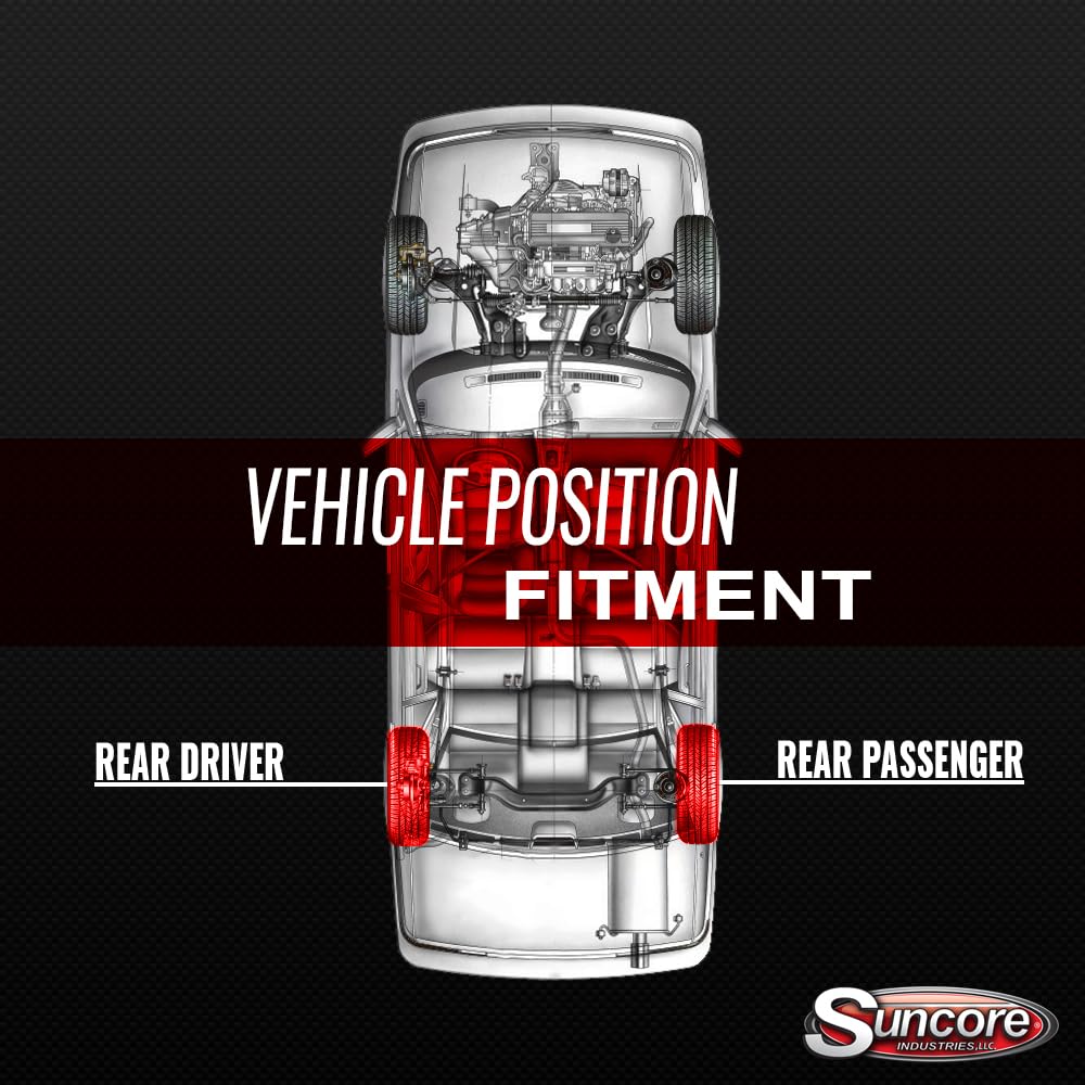 SUNCORE Rear Air Suspension Air Springs Replacement for 2003-2006 Porsche Cayenne - Premium Quality Air Ride System for Enhanced Comfort & Performance - Perfect for Off-Roading, Daily Commuting & Luxury Driving