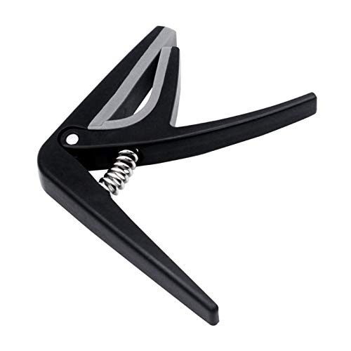 Premium Quick-Change Ukulele Capo for 4-String Guitars & Ukuleles - Single-Hand Operation - Durable Guitar Accessories (Black) - Perfect for Live Performances, Practice Sessions & Traveling Musicians