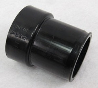 1-1/2 Inch Black Poly Barb Coupler - High-Quality Hose Fitting for Plumbing, Irrigation & DIY Projects