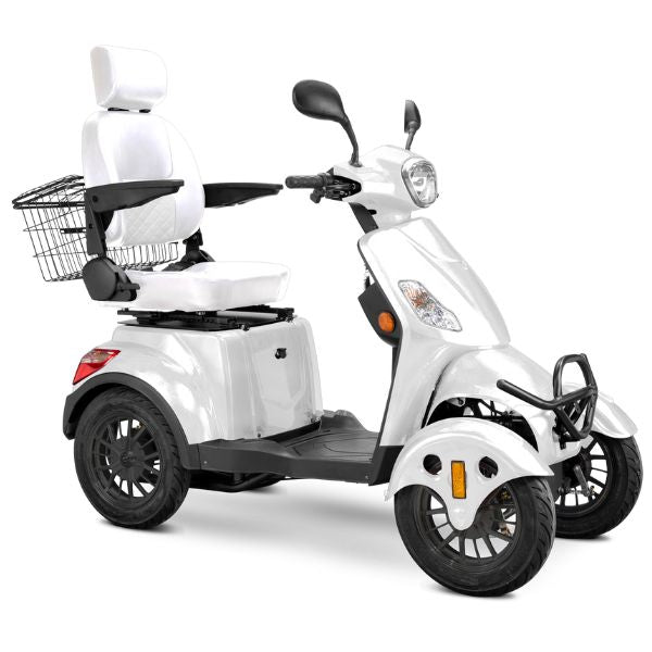 Premium Full Size 4 Wheel Mobility Scooter for Adults - Lightweight Electric Wheelchair with Long Battery Life - Ideal for Outdoor Travel, Shopping & Daily Mobility Assistance