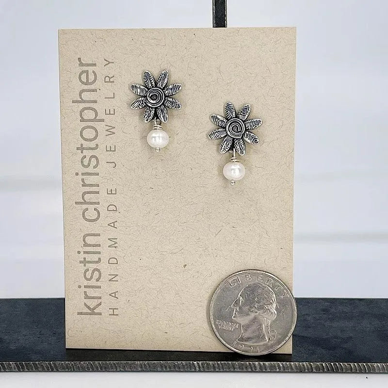 Elegant Sterling Silver Earrings with Freshwater Pearls - Perfect for Weddings, Parties & Everyday Wear