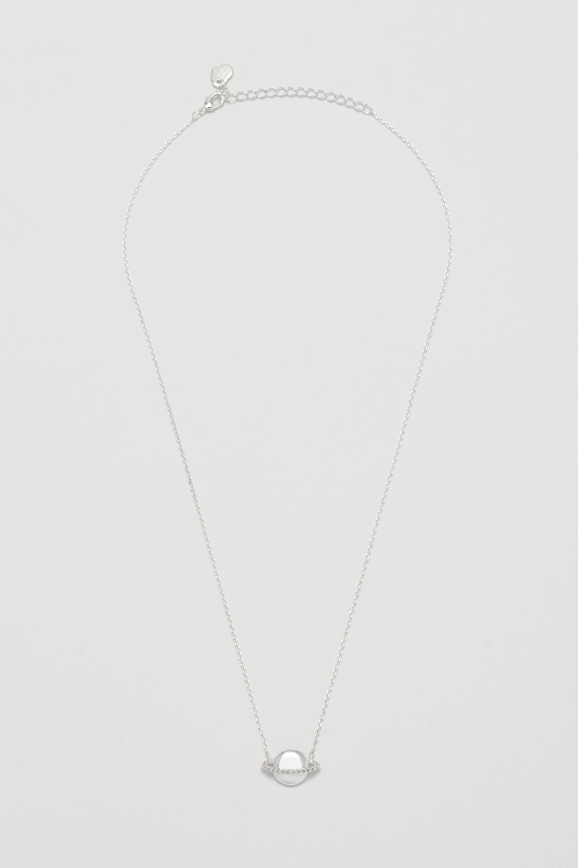 Saturn Planet CZ Pendant Necklace for Women - Elegant Cubic Zirconia Space Jewelry - Perfect for Gifts, Cosplay & Astronomy Lovers