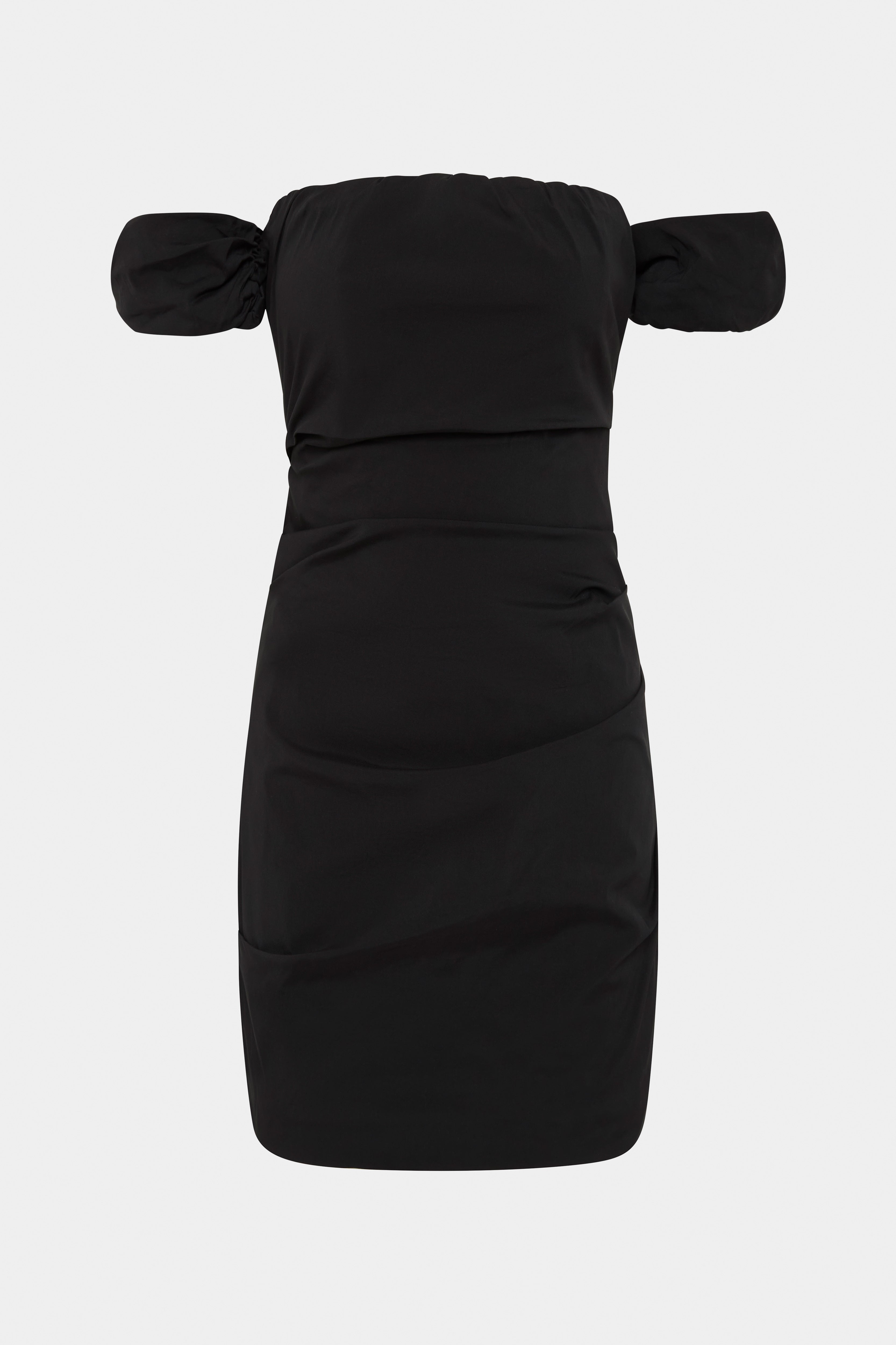 Carmen Draped Mini Dress for Women - Elegant Party & Evening Wear - Sexy Bodycon Cocktail Dress for Night Out, Club, Date Night