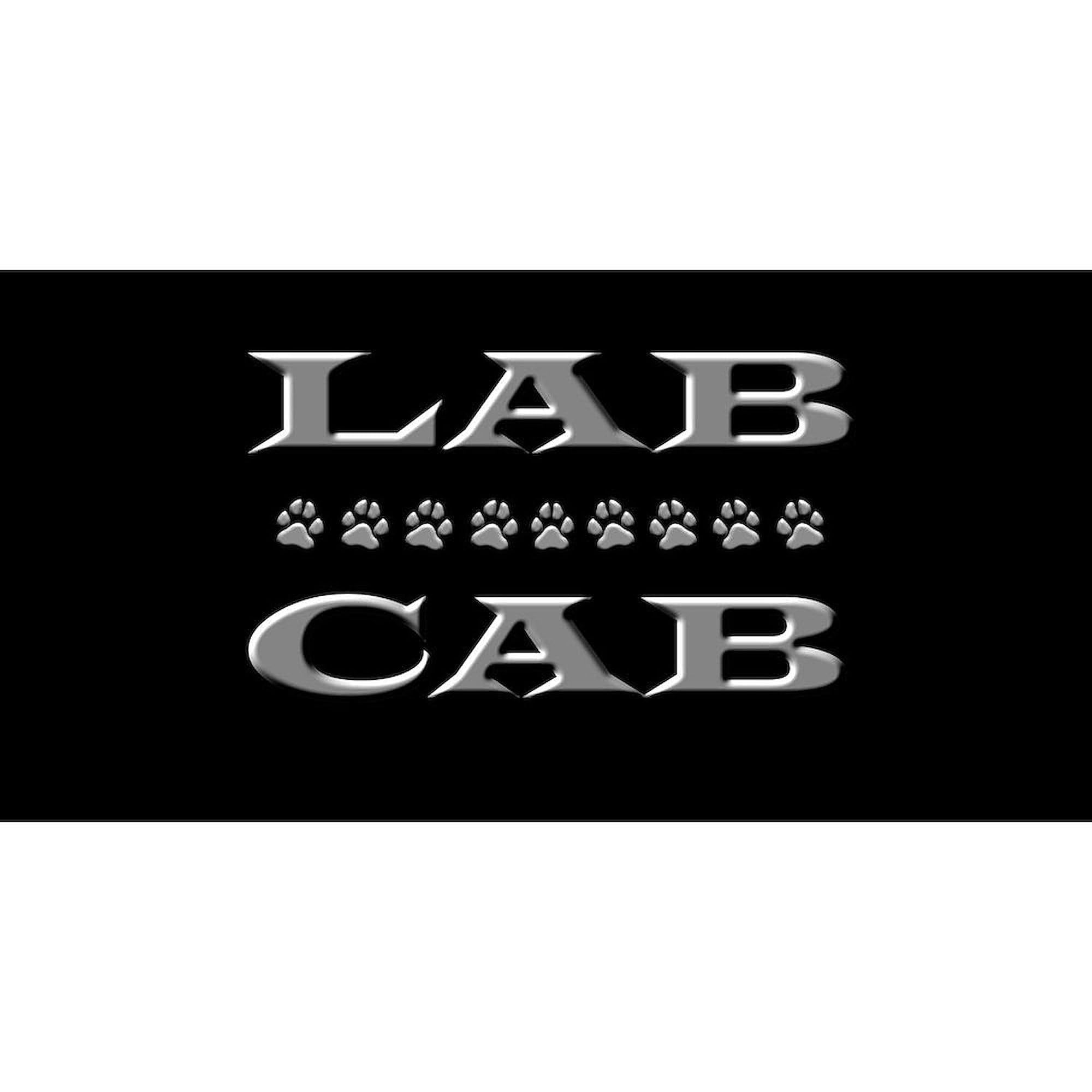 CafePress Lab Cab Aluminum License Plate - Custom Front License Plate & Vanity Tag for Cars, Trucks & SUVs - Perfect for Personalization & Car Enthusiasts