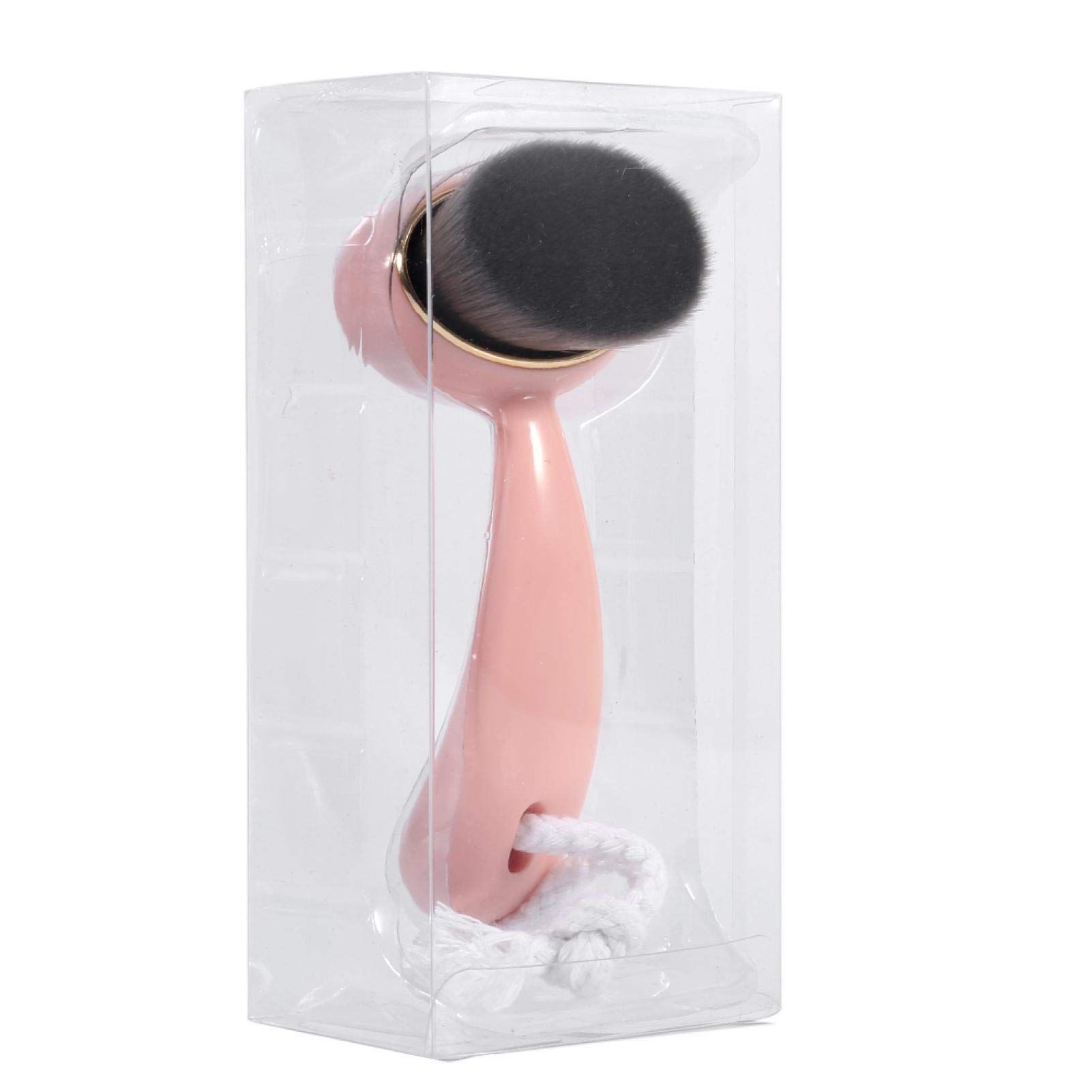 Charcoal Face Brush for Cleansing & Blackheads - Pink Beauty Tool for Skincare