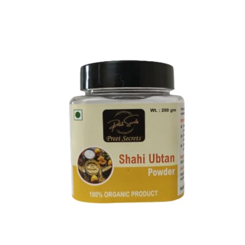 Preet Secrets Shahi Ubtan Powder - 200ml | Natural Skin Brightening & Exfoliating Face Scrub | For Glowing Skin & Tan Removal | Perfect for Daily Skincare & Bridal Beauty Rituals
