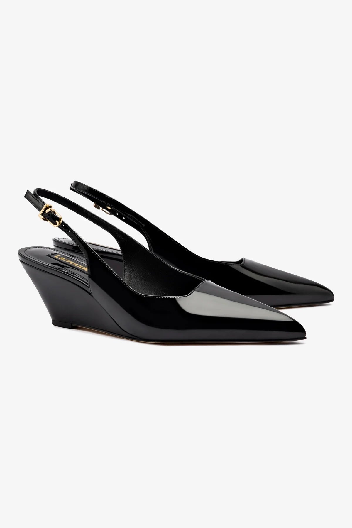 Black Patent Leather Loulou Pump - Elegant Women's Dress Shoes for Work, Party & Special Occasions