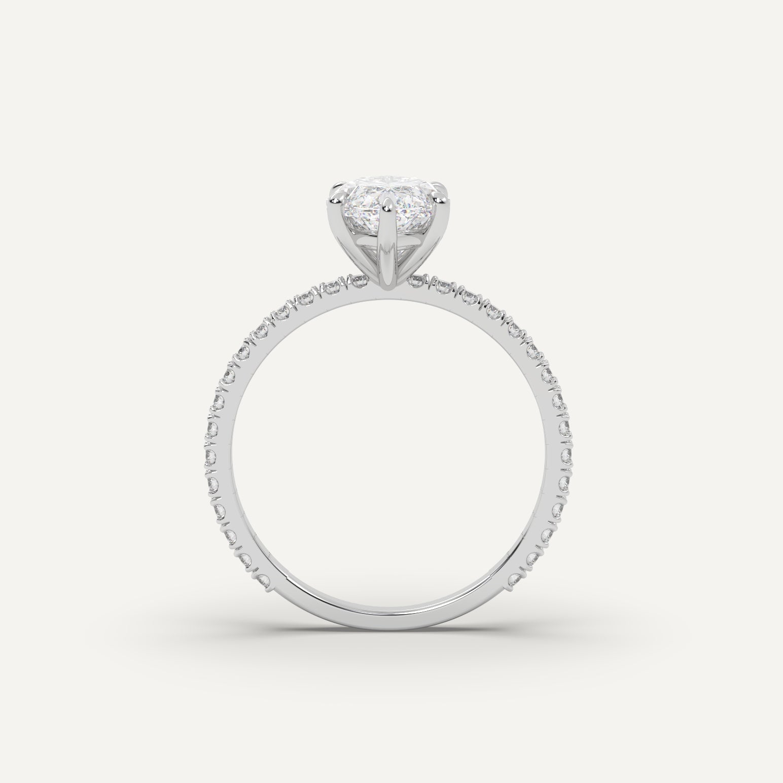 2 Carat Marquise Cut Diamond Ring - 14K White Gold Engagement Ring for Women, Perfect for Proposals, Anniversaries & Special Occasions