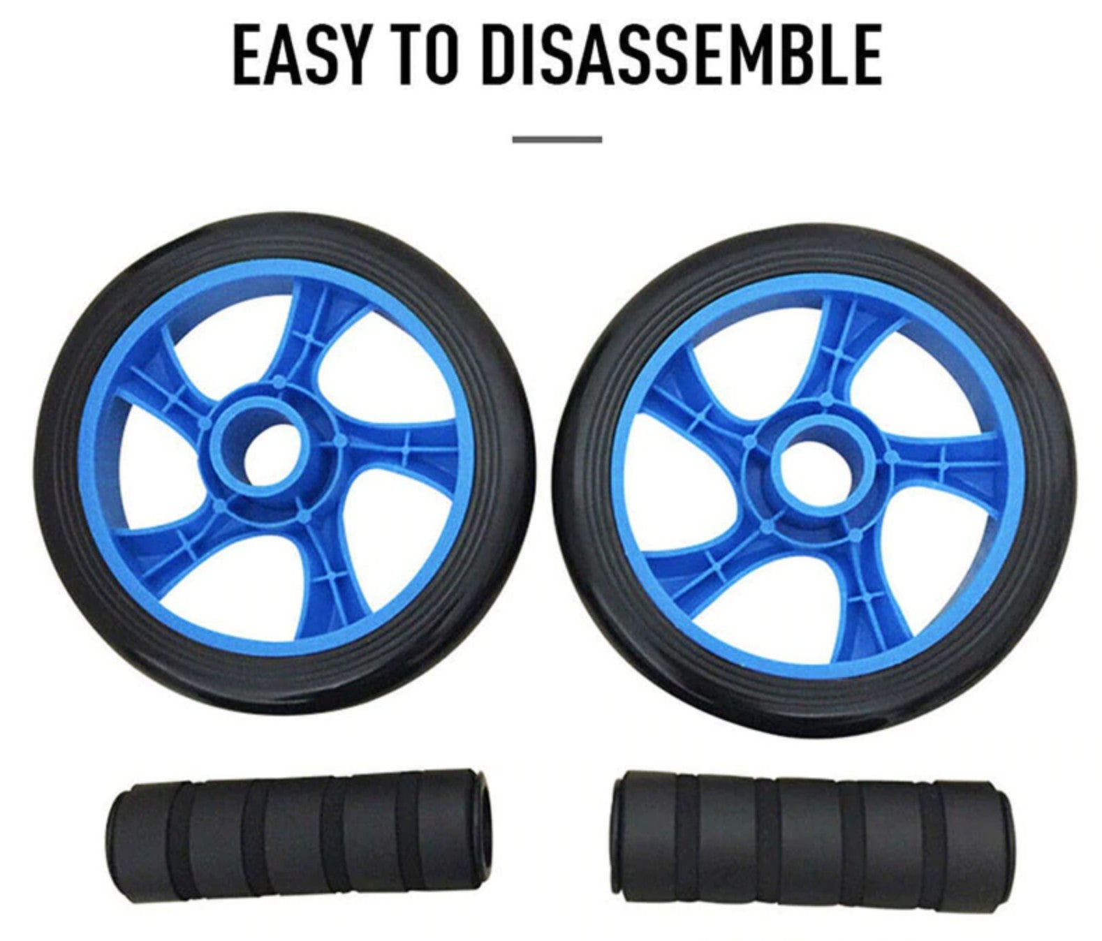 Double Wheel Ab Roller for Core Workouts - Abdominal Exercise Wheel for Home Gym & Fitness Training - Perfect for Abs, Back & Full Body Workout