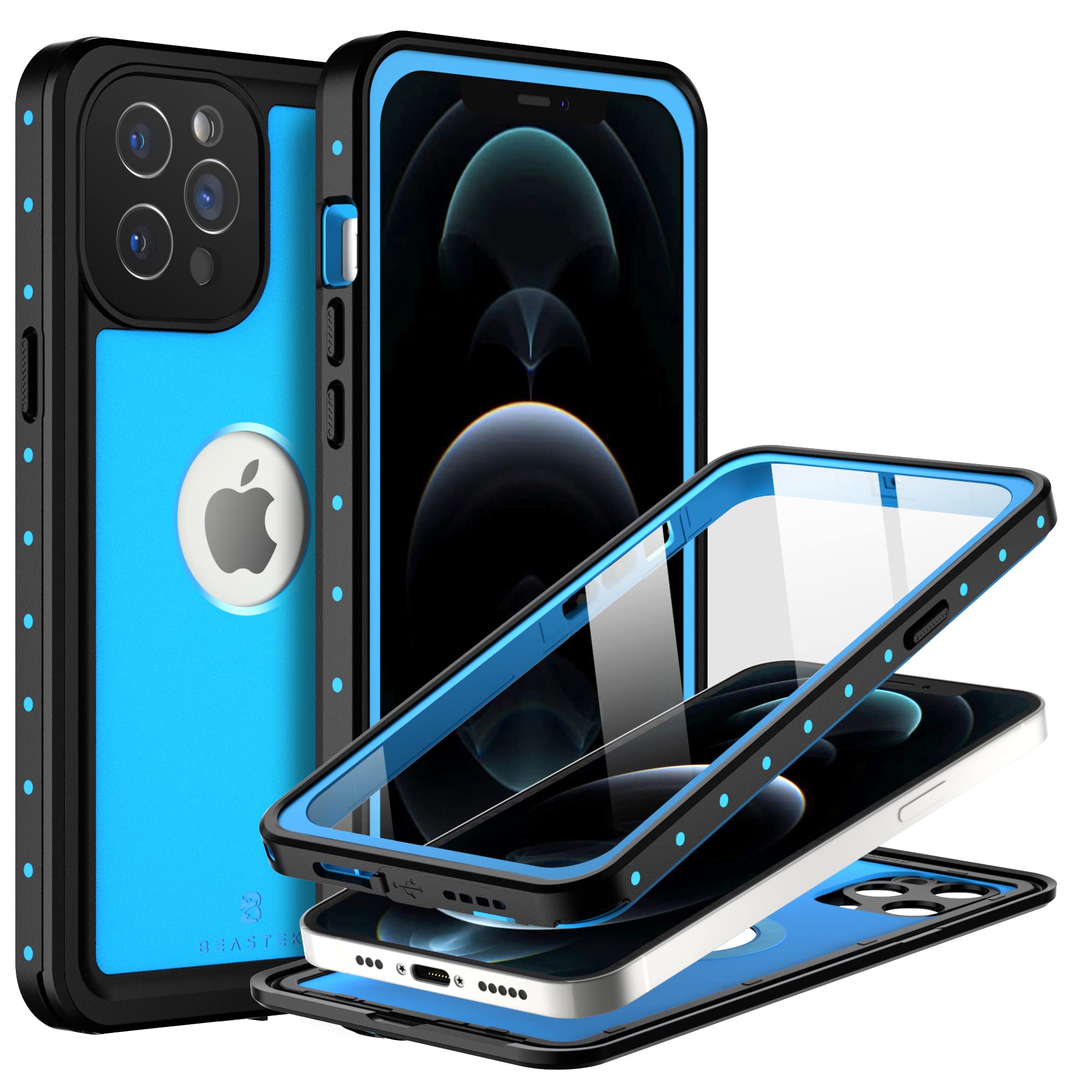 BEASTEK Waterproof Case for iPhone 12 Pro Max (6.7