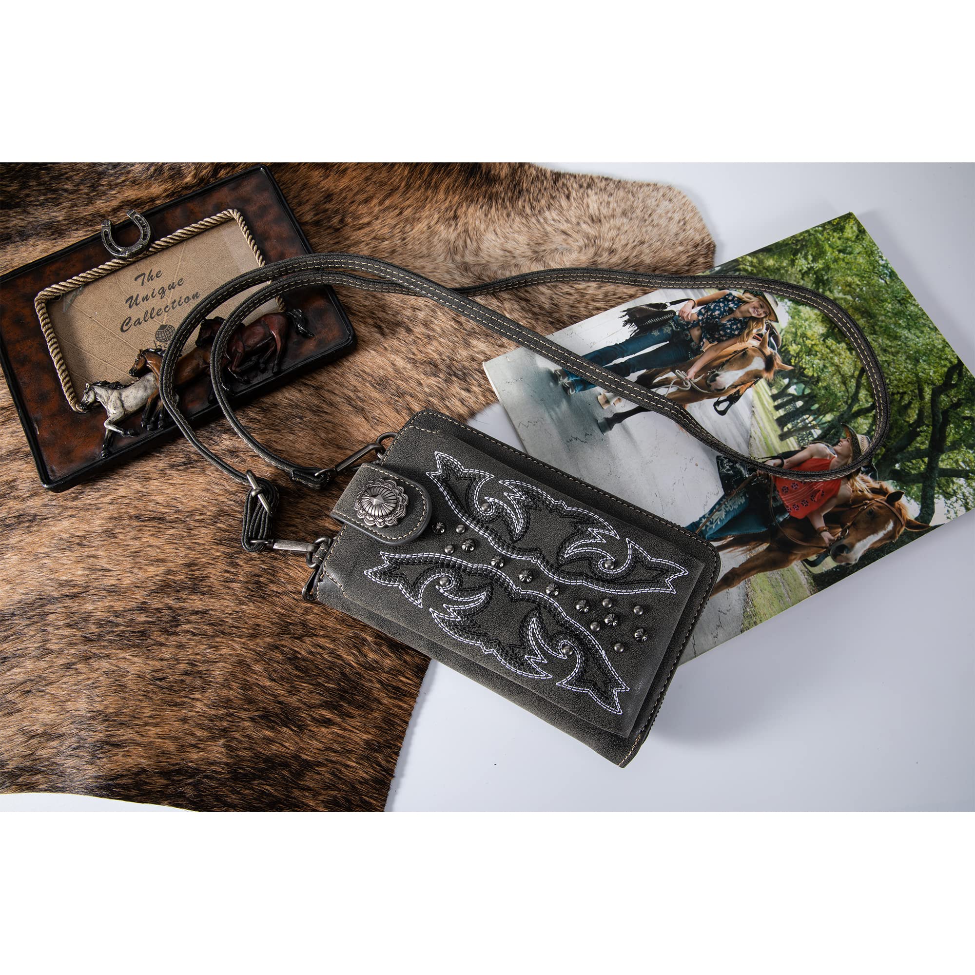 Montana West Small Crossbody Bags for Women - Western Style Leather Handbag with Multiple Cash Slots & Card Pockets | Perfect for Travel, Shopping, and Everyday Use