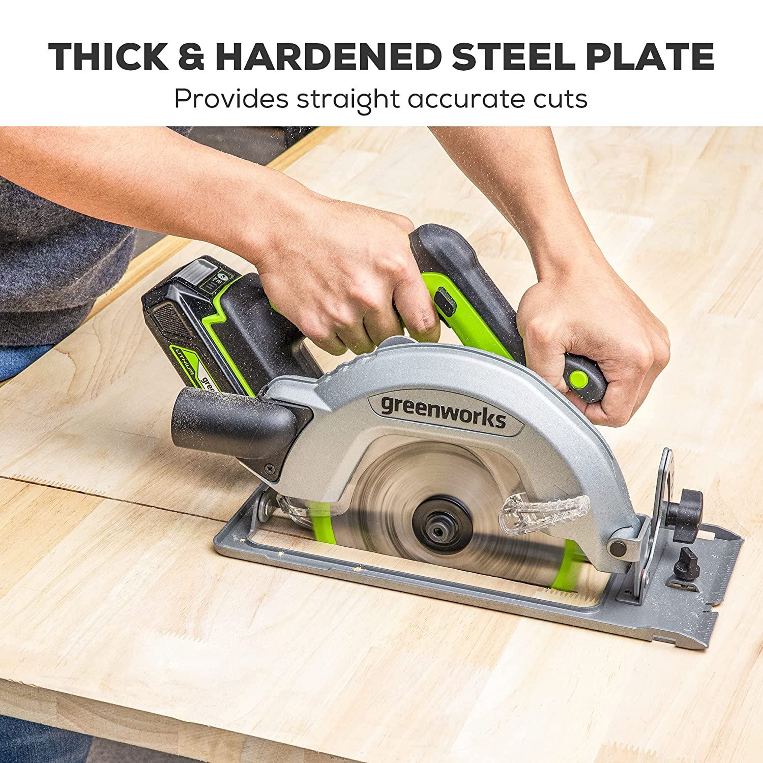 Greenworks 24V 7-1/4 Inch 24T Circular Saw Blades - Premium Replacement Blades for Wood Cutting - Perfect for DIY Projects, Carpentry, and Home Renovations