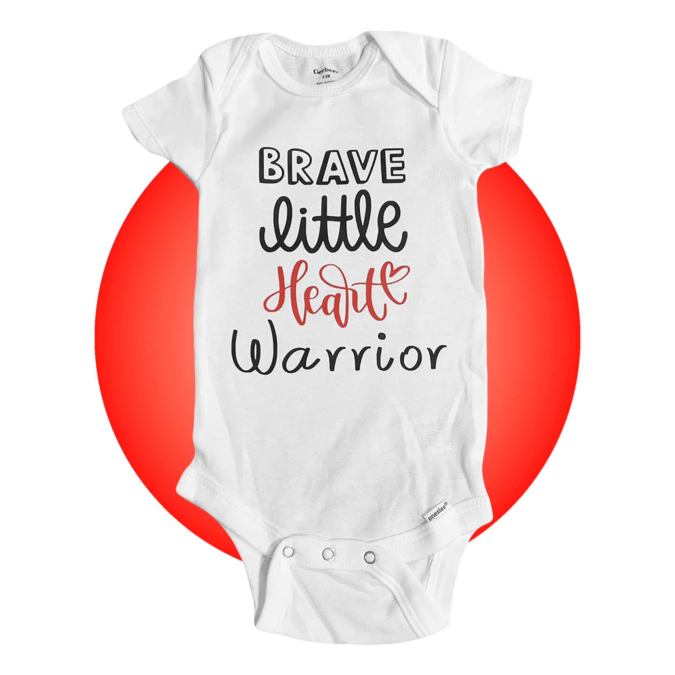 Personalized Heart Warrior CHD Baby Bodysuits - CHD Awareness Infant Clothes & Heart Surgery Gifts for Moms - Get Well Soon Care Package - Heartiversary Outfit for CHD Babies - Perfect for Hospital Visits, Recovery & Special Occasions