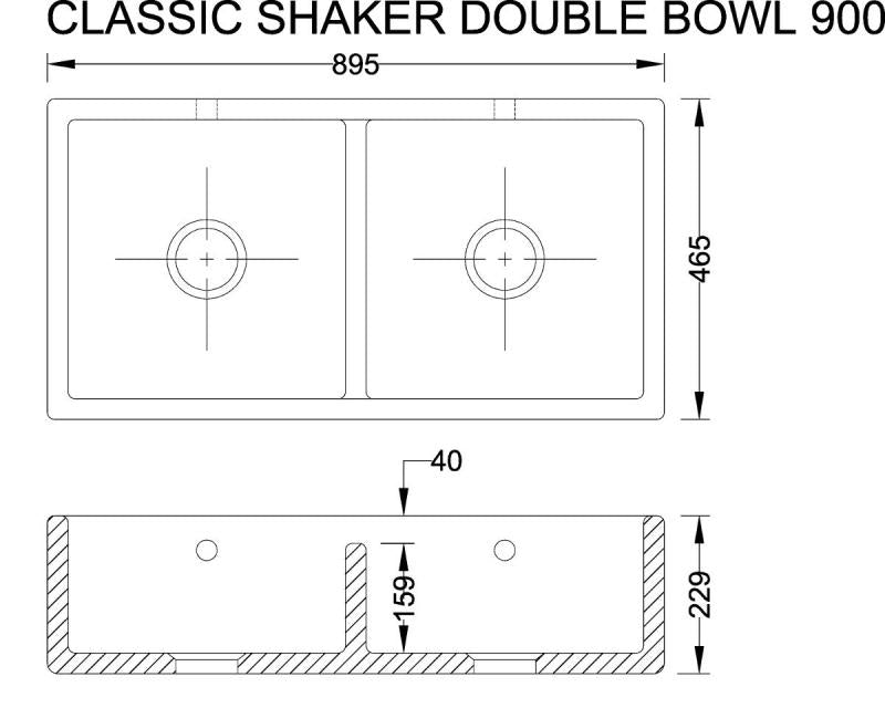 Shaws Classic Shaker Double 900 - Premium Double Dishwasher Basket for Efficient Kitchen Organization | Perfect for Restaurants, Cafes, and Home Kitchens