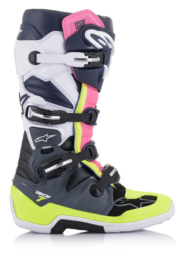 Alpinestars Tech 7 Men's Motocross Boots - Durable Off-Road Motorcycle Riding Boots for MX, Enduro & Trail Riding - Protective Gear for Dirt Bikes & ATV Adventures