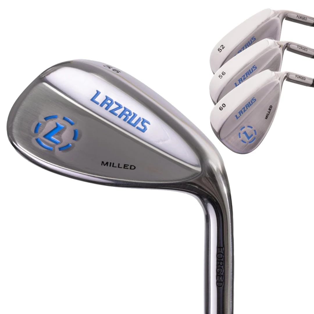 Premium Forged Golf Wedge Set for Men - 52, 56, 60 Degree Wedges with Milled Face for Maximum Spin Control | Ideal for Short Game Precision, Bunker Shots & Approach Play | Perfect Golf Gift for Players