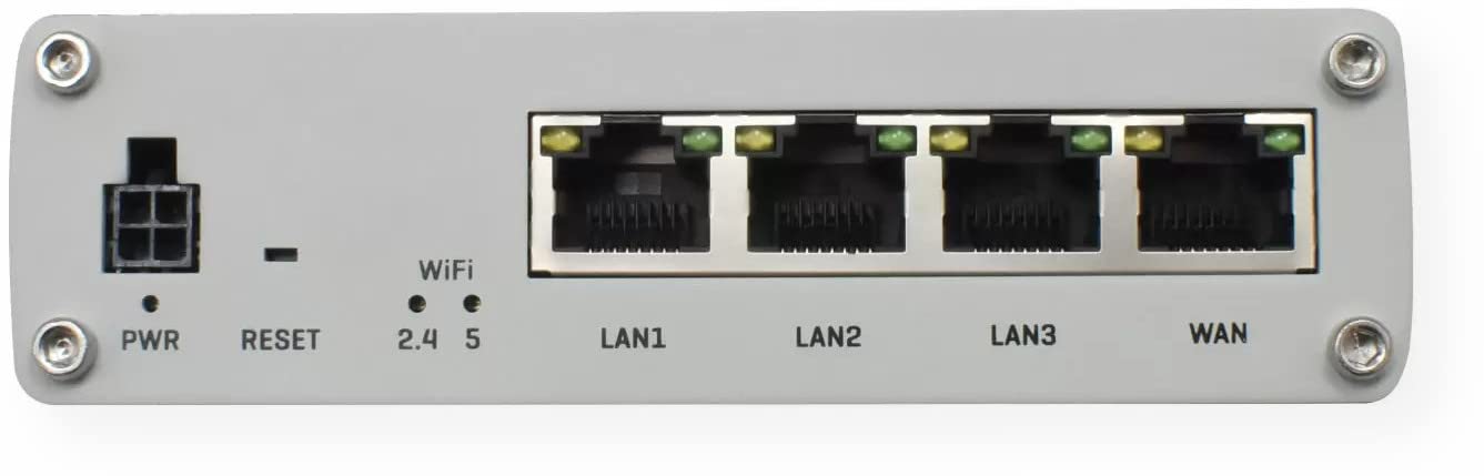 Teltonika RUTX10000200 Professional Industrial Ethernet Router with 4 Ports, US Power Supply | Remote Monitoring & Management | Ideal for IoT, Smart Home, and Business Networking Solutions