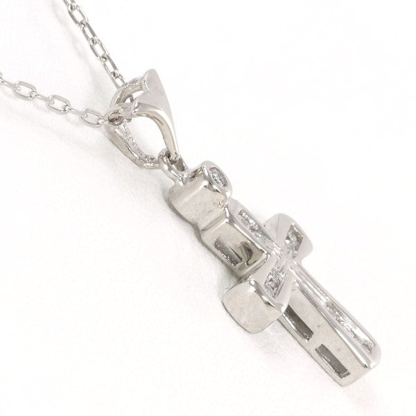 18K White Gold Diamond Necklace for Women - K10WG Elegant Pendant Jewelry Gift for Anniversary, Wedding & Special Occasions